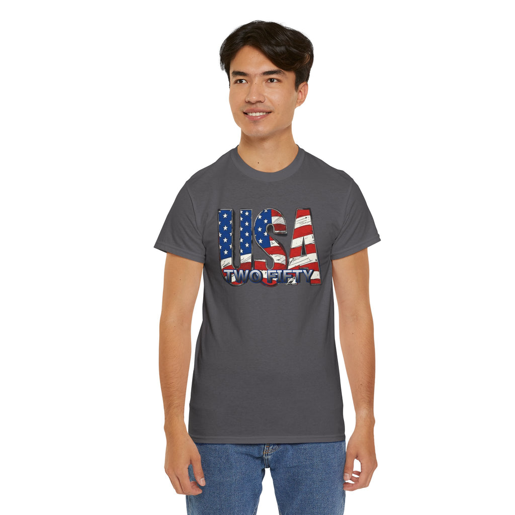 "USA Two Fifty" – 250 Years Patriotic America Graphic Tee