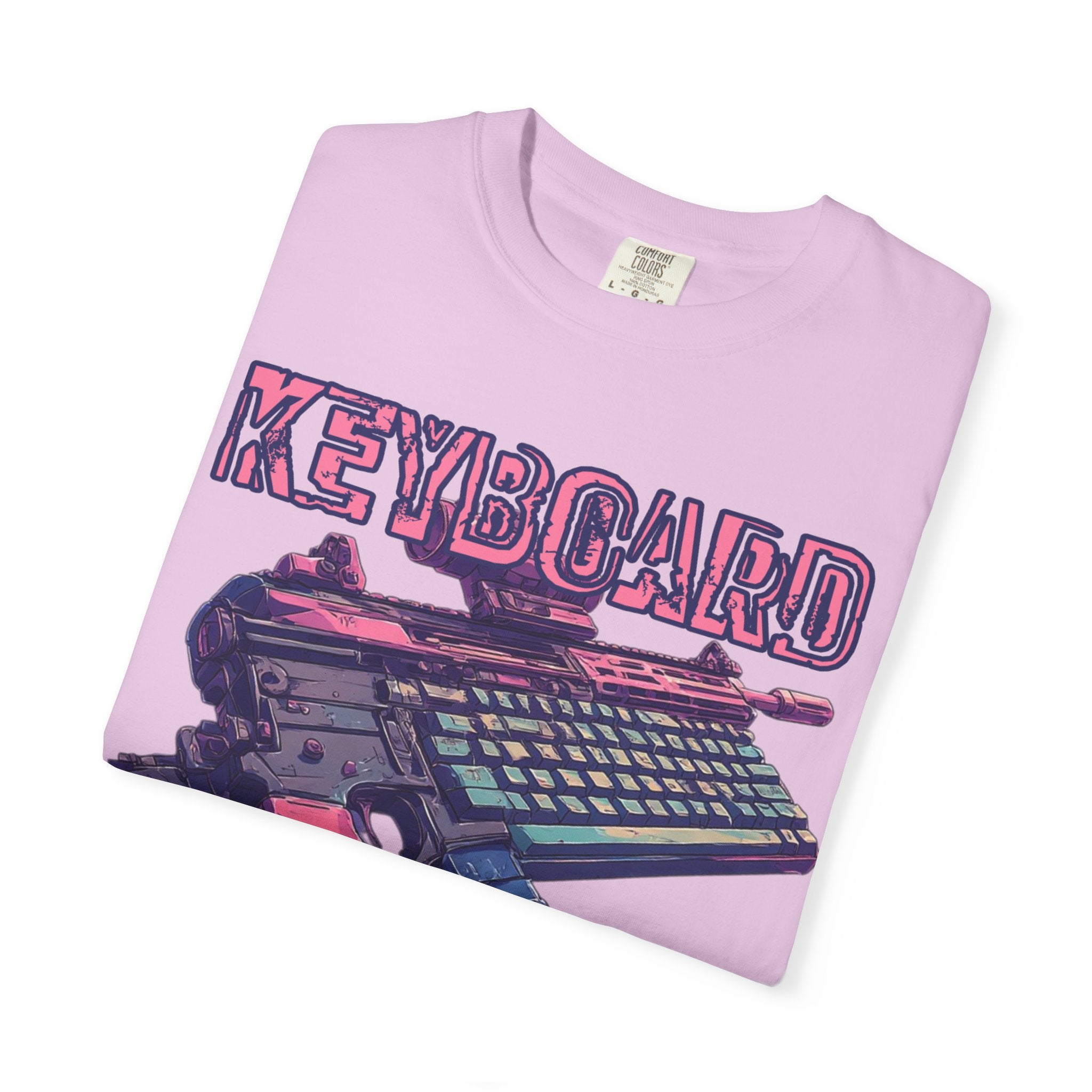 "Keyboard Warrior" Pink Graphic Tee