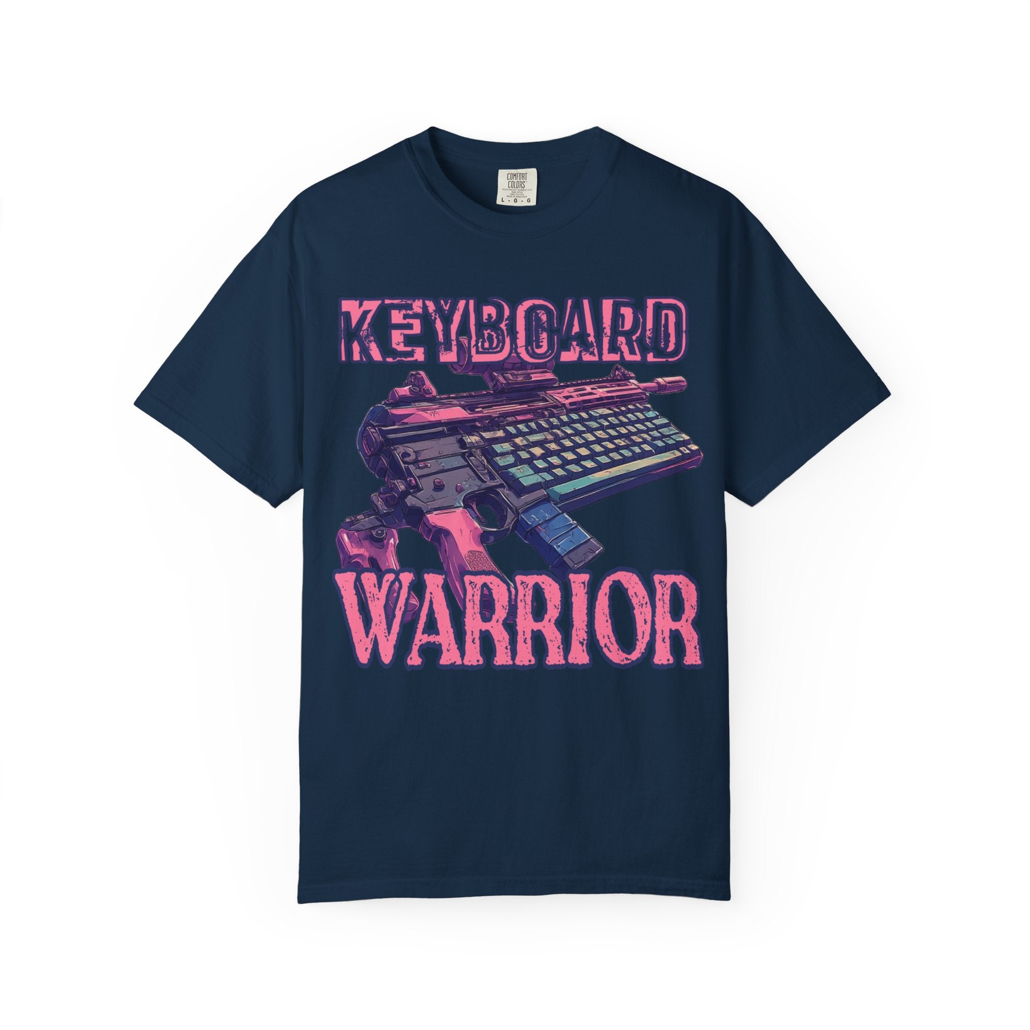 "Keyboard Warrior" Pink Graphic Tee