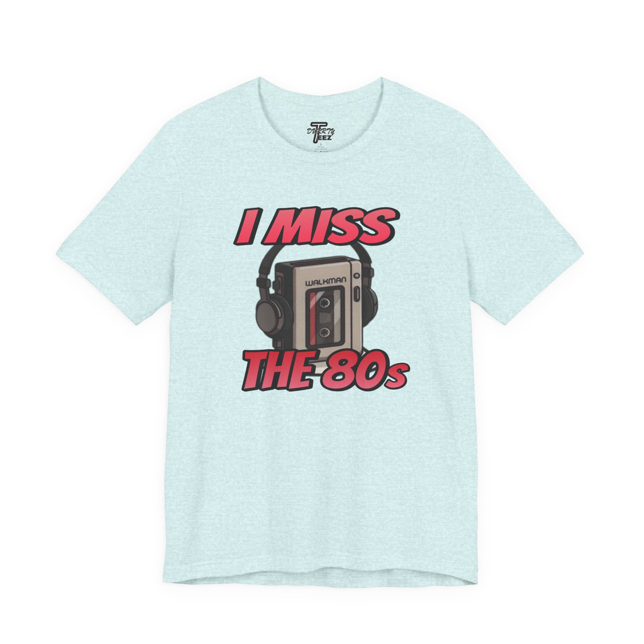 "I Miss the 80s" Retro Walkman Nostalgia Graphic Tee
