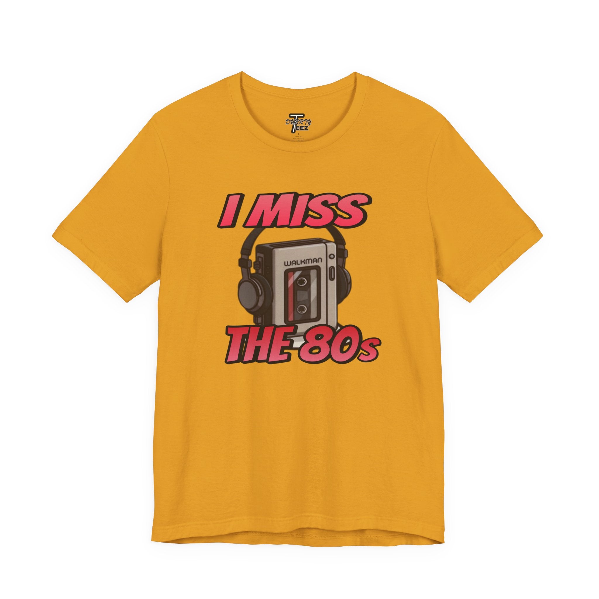"I Miss the 80s" Retro Walkman Nostalgia Graphic Tee