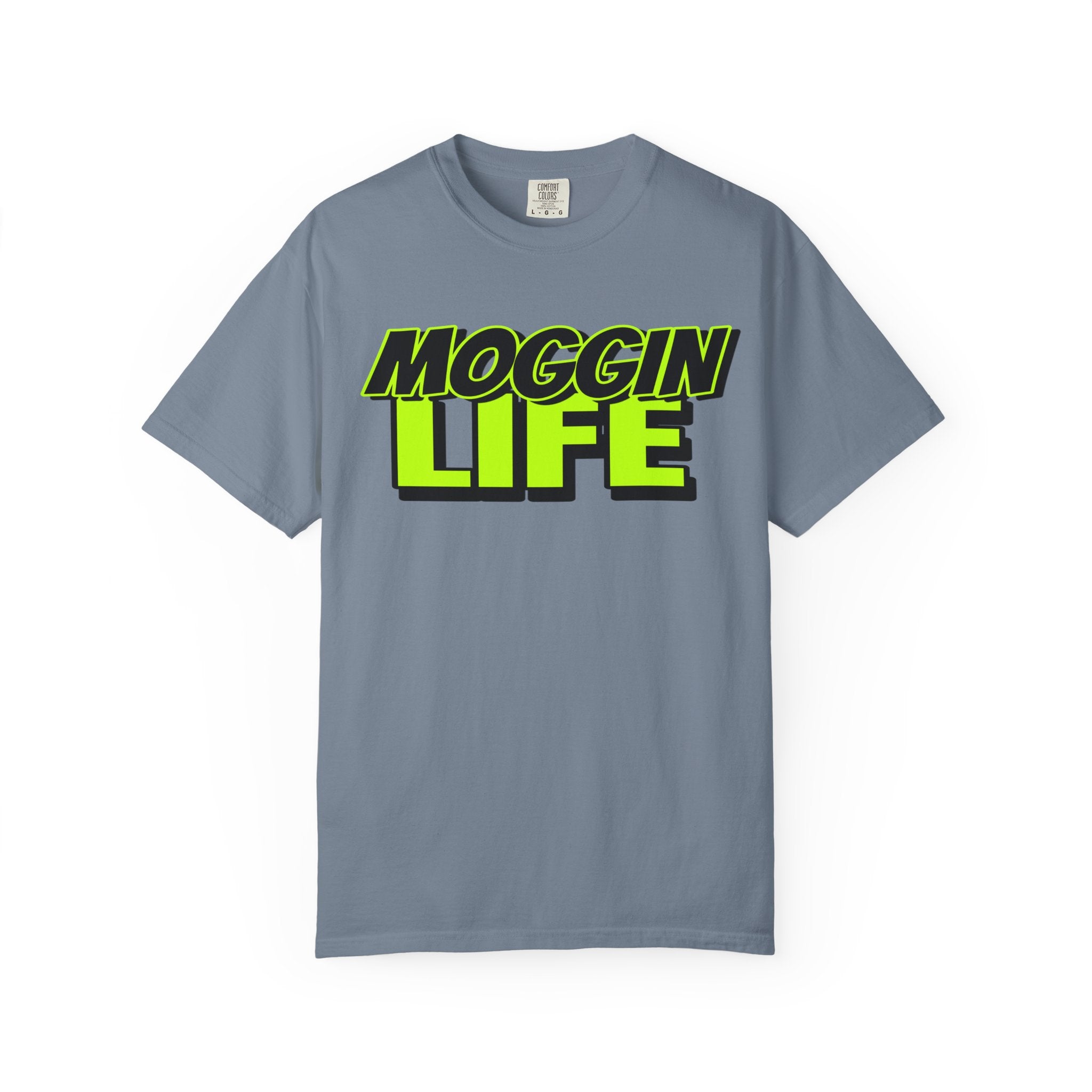 "Moggin Life" — Bold Neon Graphic Tee