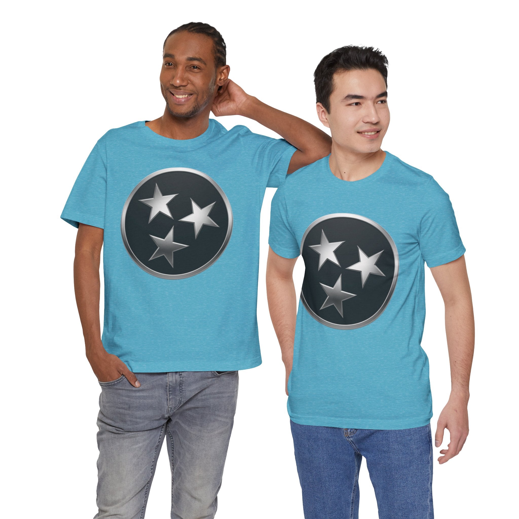 "Tennessee Pride" Metallic Black State Emblem Graphic Tee