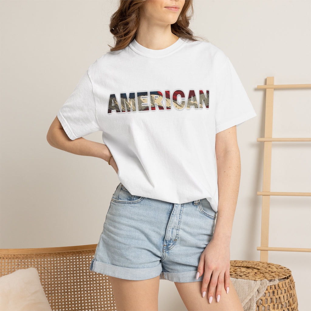 'AMERICAN' Patriotic Graphic Tee