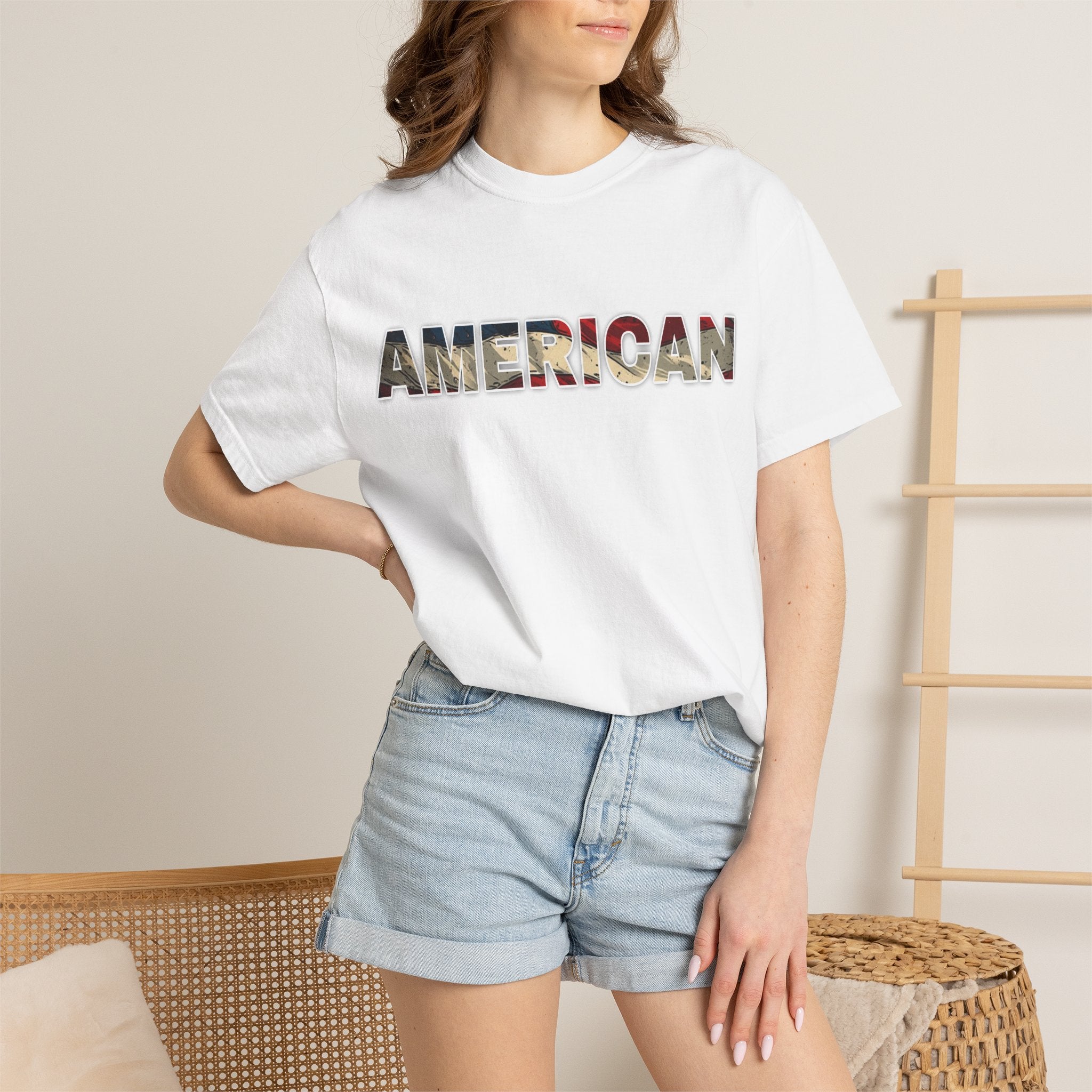 'AMERICAN' Patriotic Graphic Tee