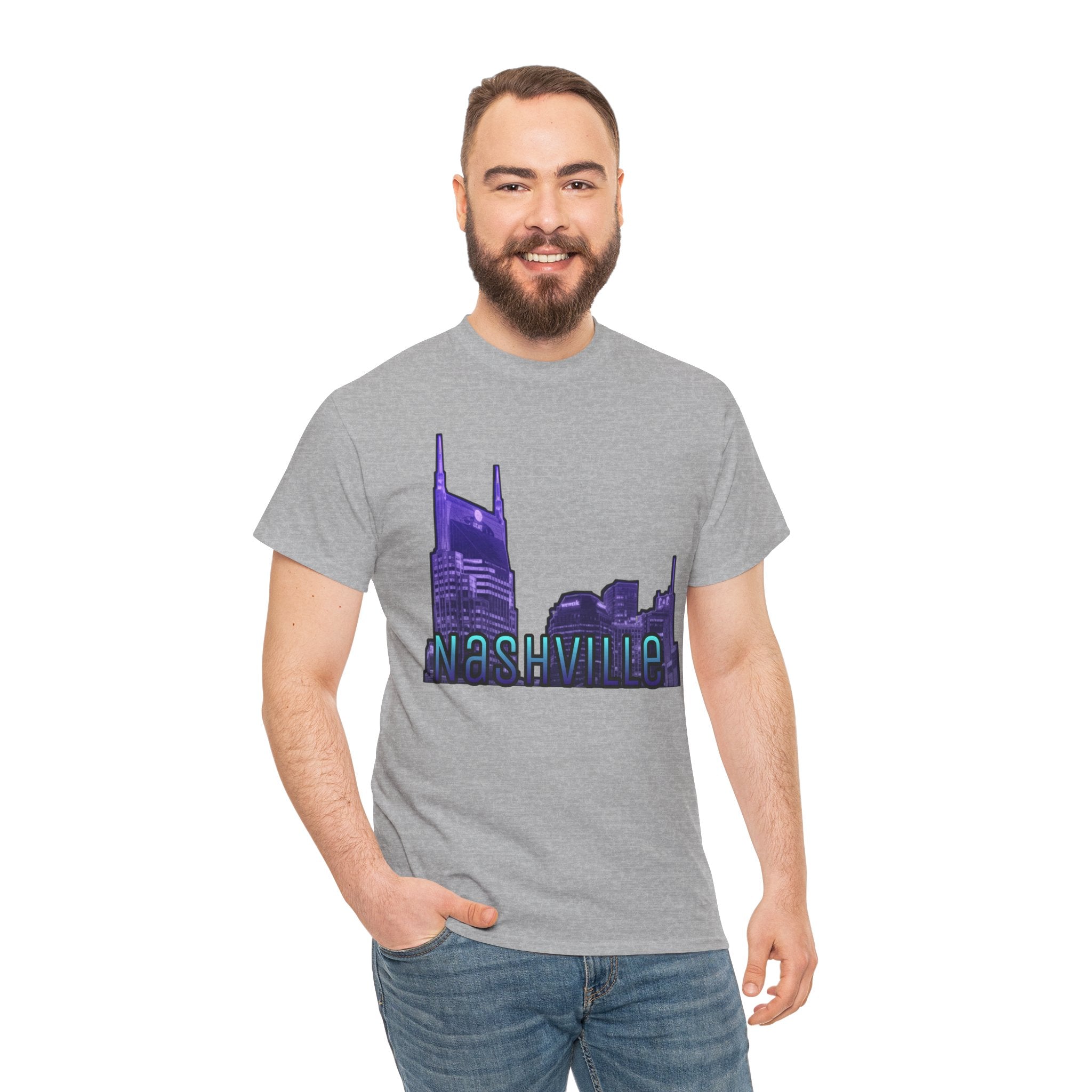"Nashville Skyline" - Nashville Tennessee Graphic Tee