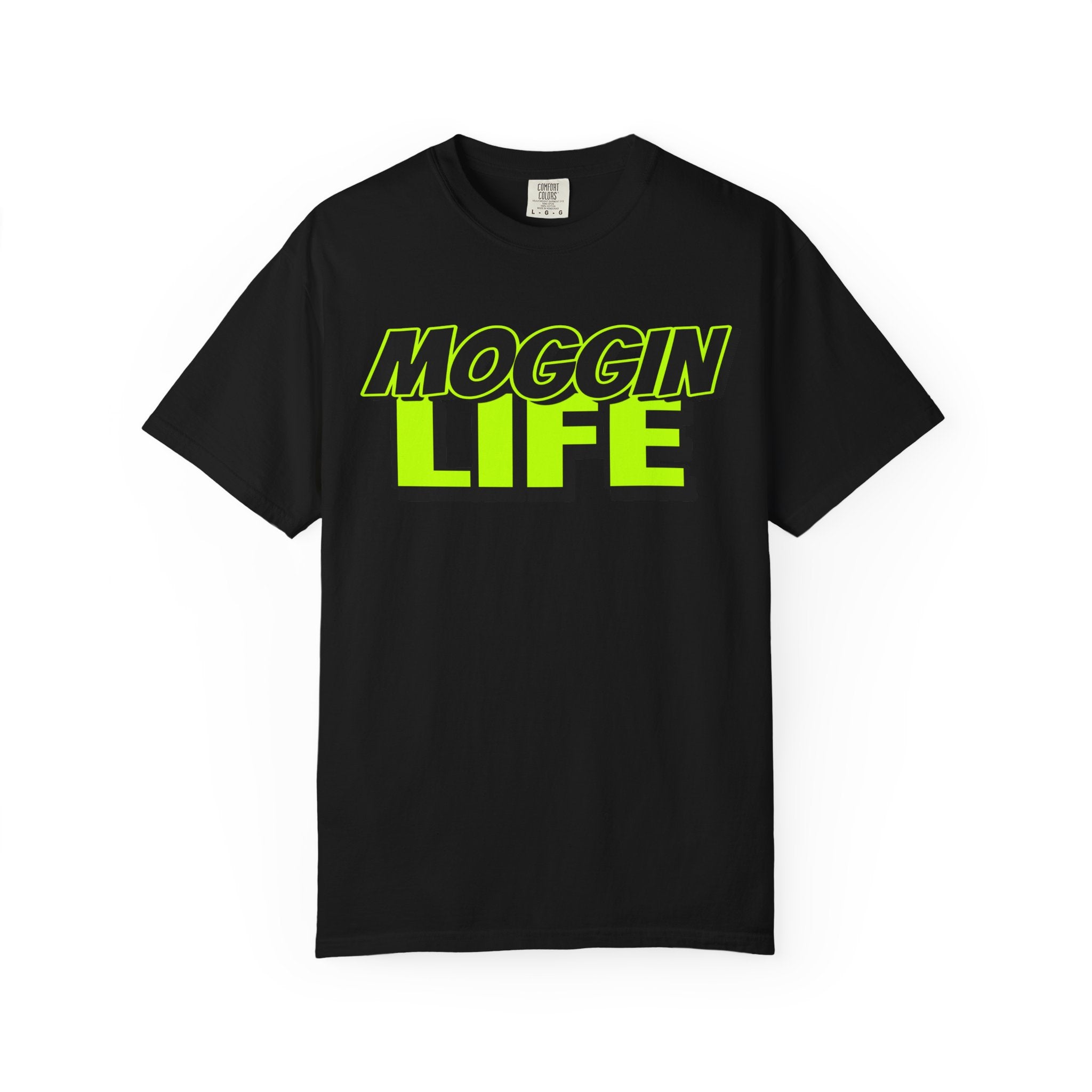"Moggin Life" — Bold Neon Graphic Tee