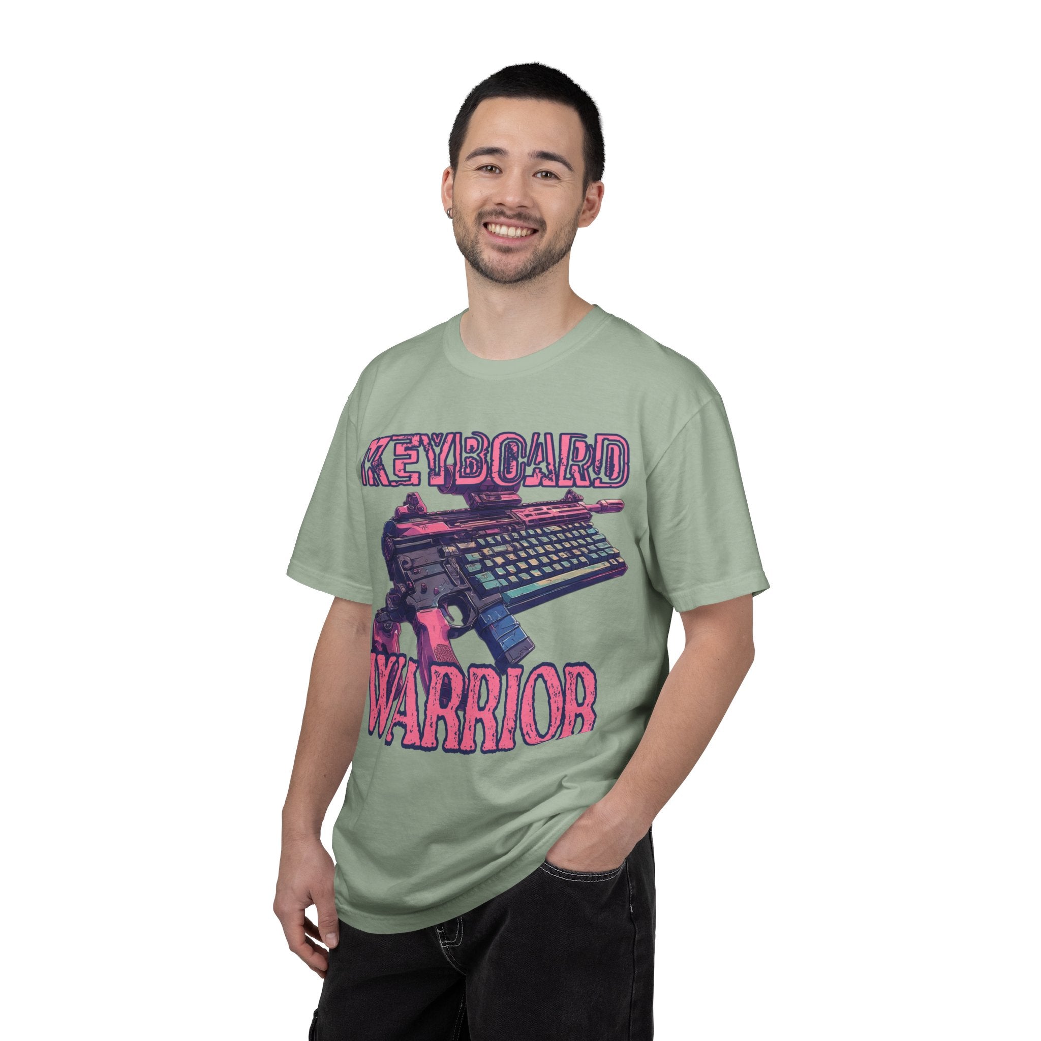 "Keyboard Warrior" Pink Graphic Tee