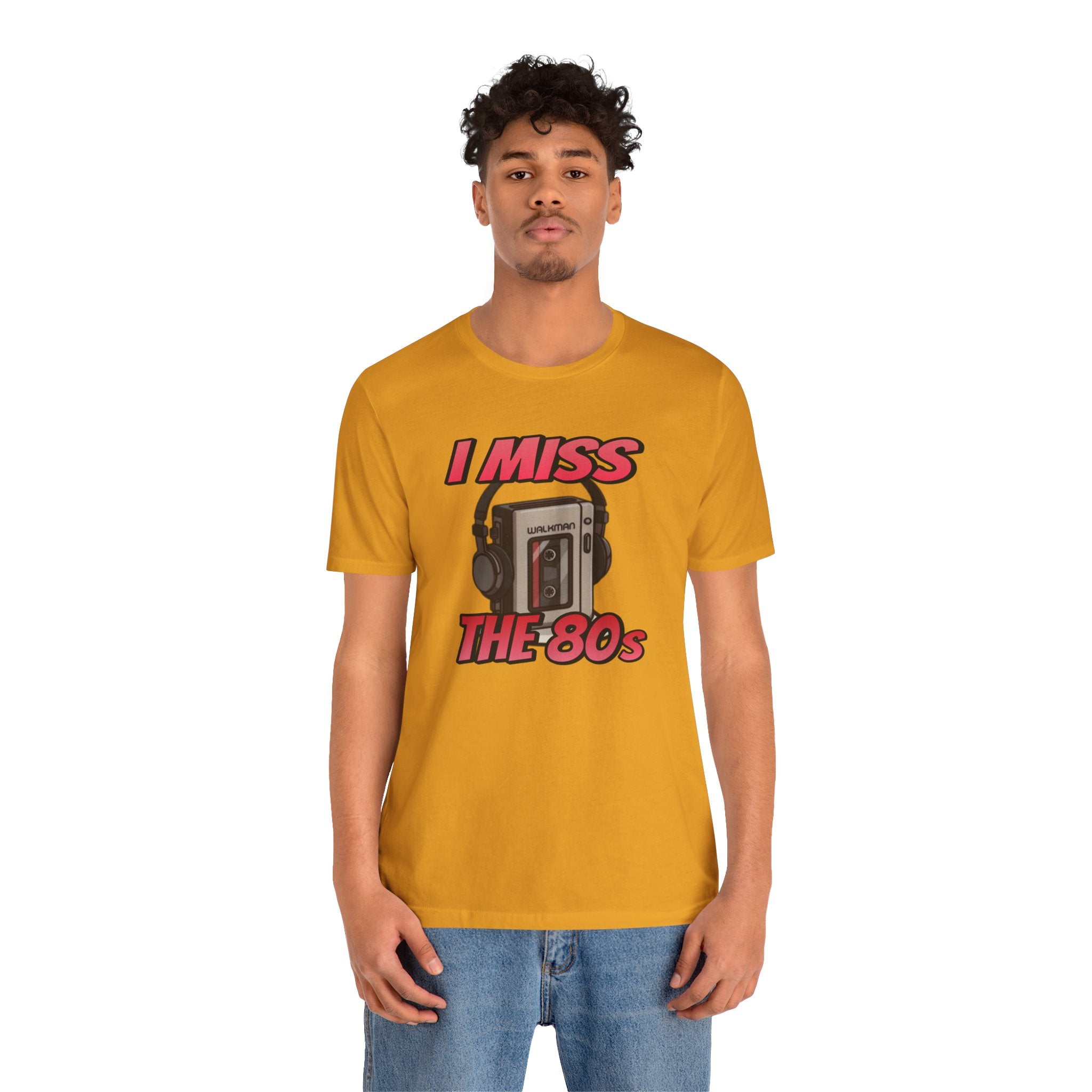"I Miss the 80s" Retro Walkman Nostalgia Graphic Tee