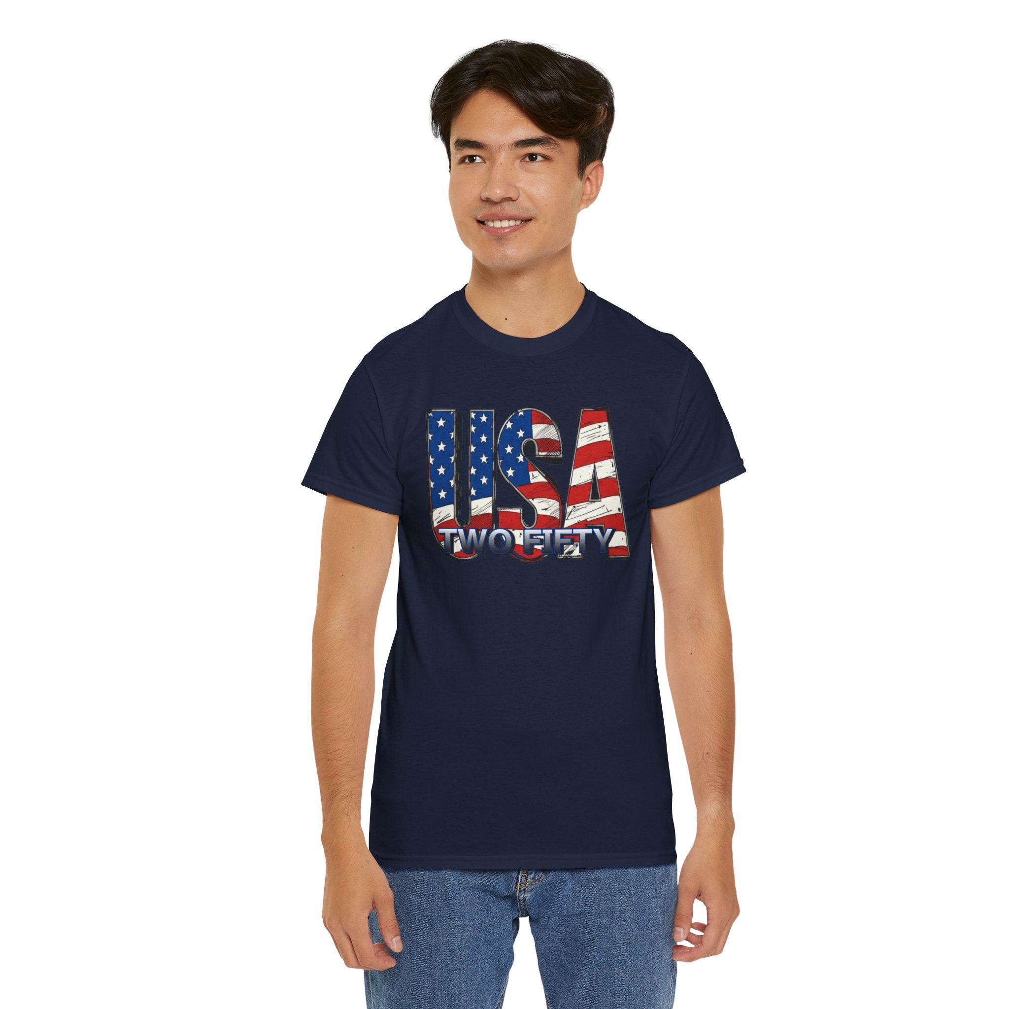 "USA Two Fifty" – 250 Years Patriotic America Graphic Tee
