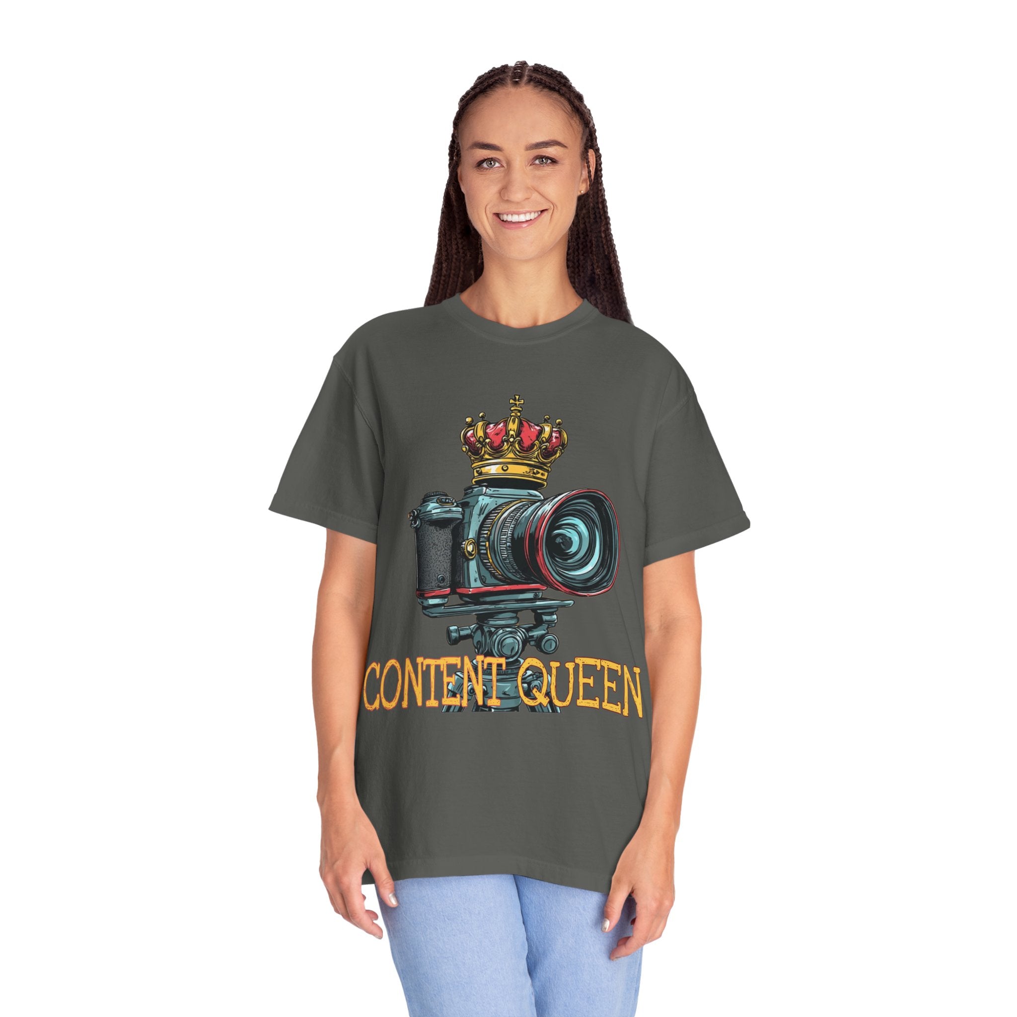 "Content Queen" Camera Graphic Tee