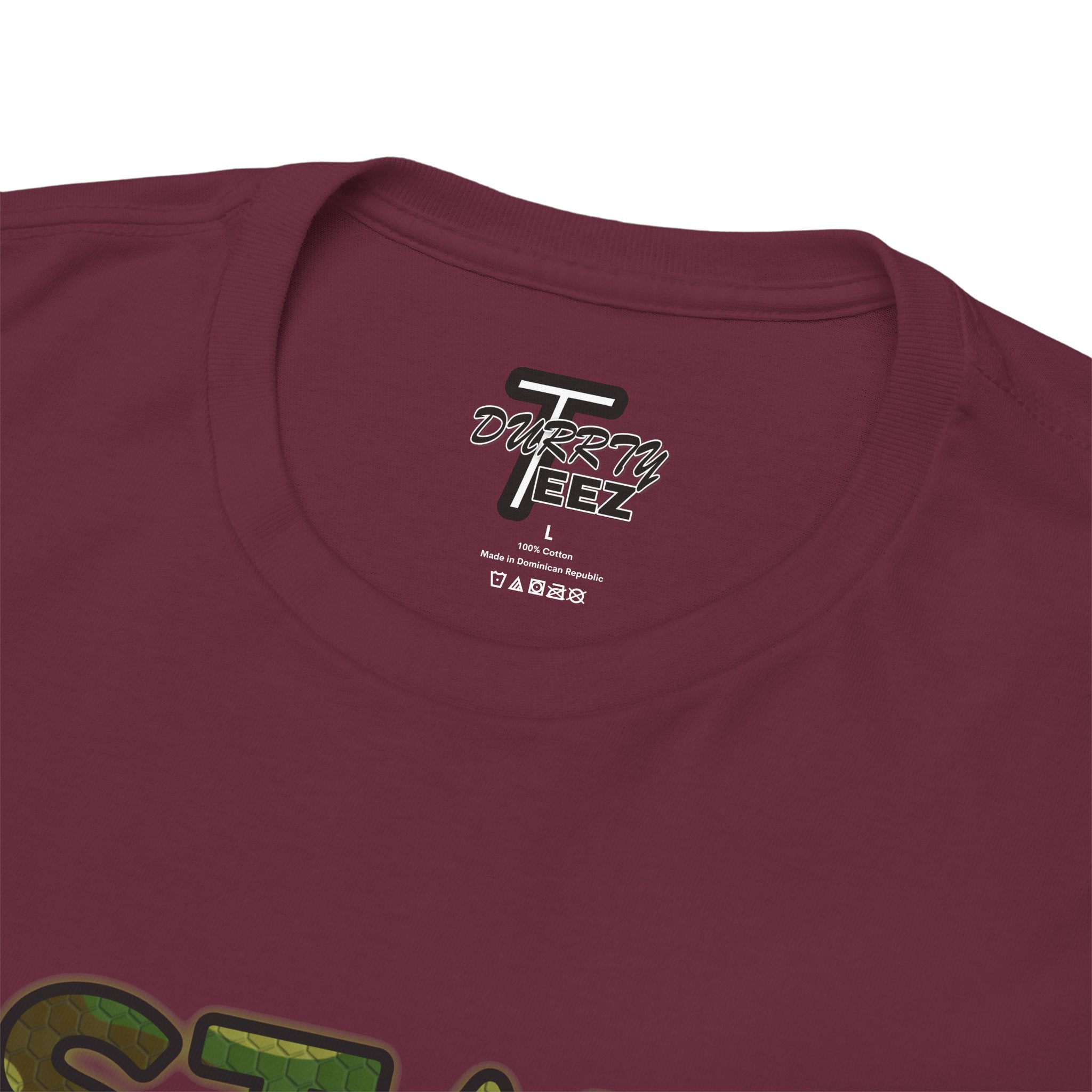 "Stay Based!" Green Camo Graphic Tee