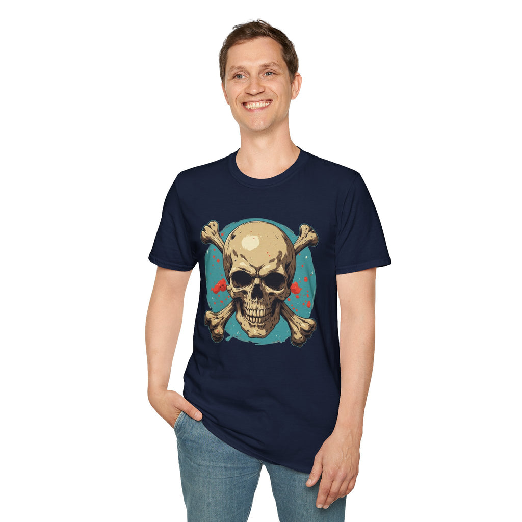 "Skull & Crossbones" Retro Pirate Skull Graphic Tee