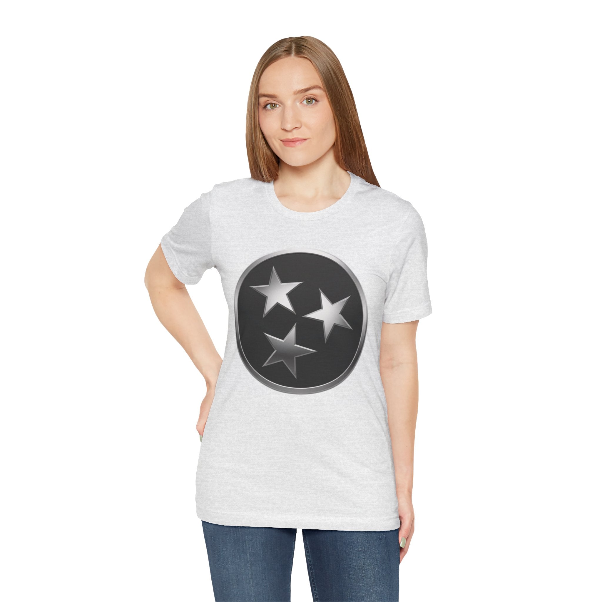 "Tennessee Pride" Metallic Black State Emblem Graphic Tee