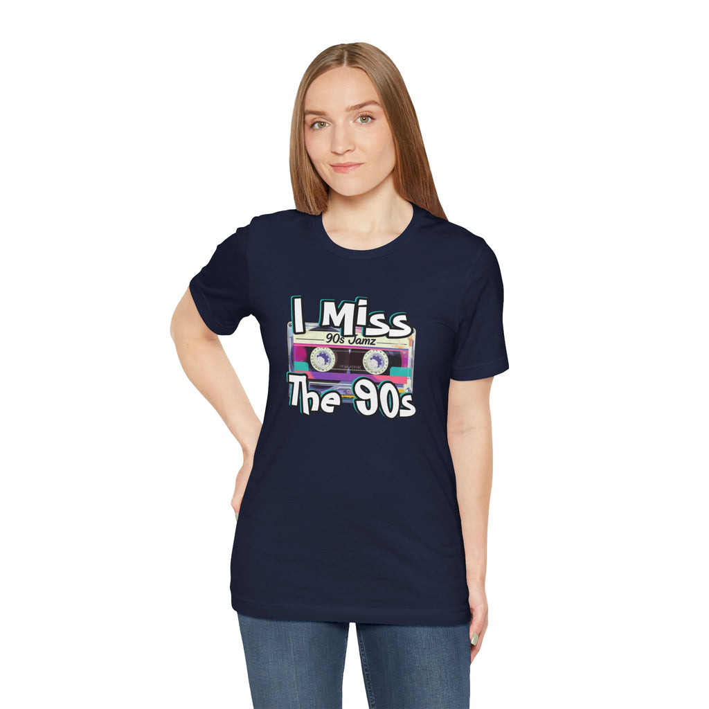 "I Miss The 90s" Retro Cassette Nostalgia Graphic Tee