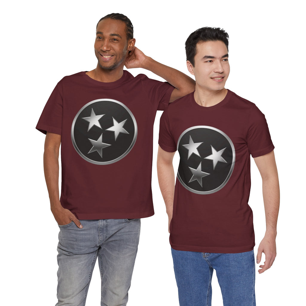 "Tennessee Pride" Metallic Black State Emblem Graphic Tee