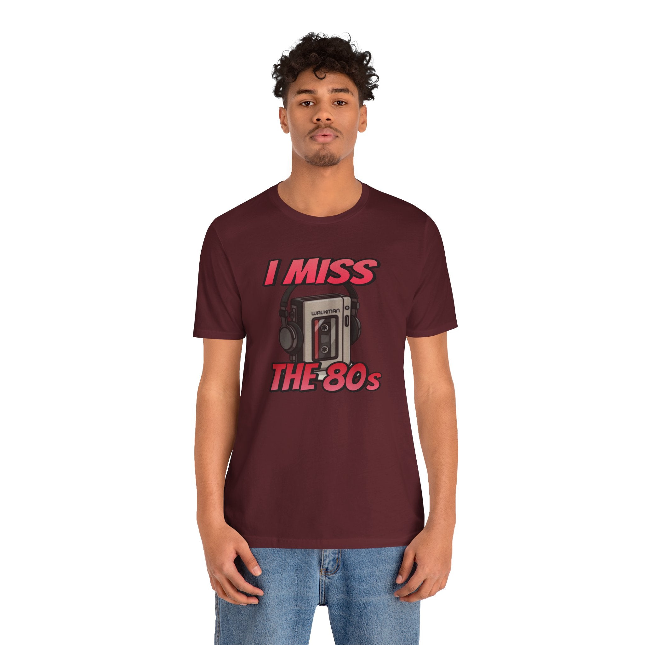 "I Miss the 80s" Retro Walkman Nostalgia Graphic Tee