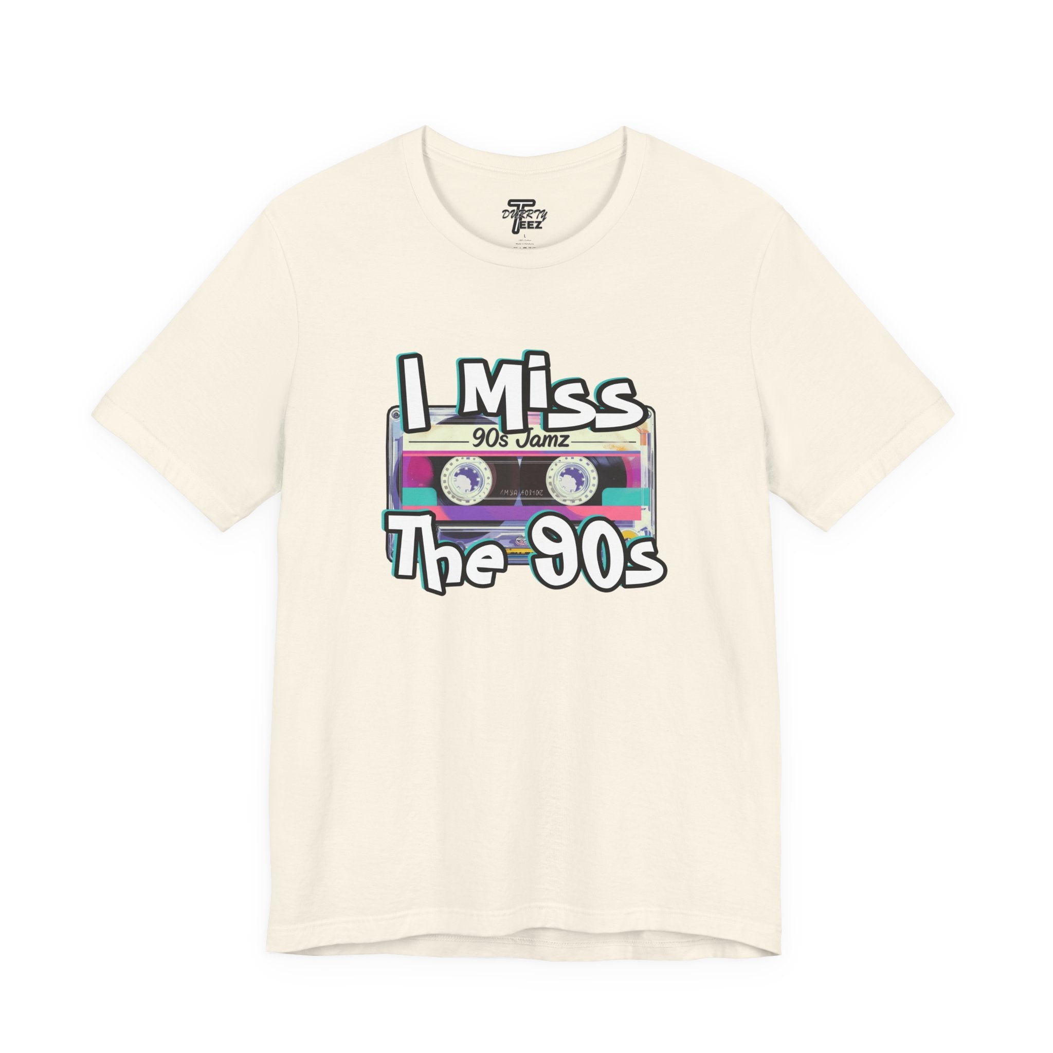 "I Miss The 90s" Retro Cassette Nostalgia Graphic Tee