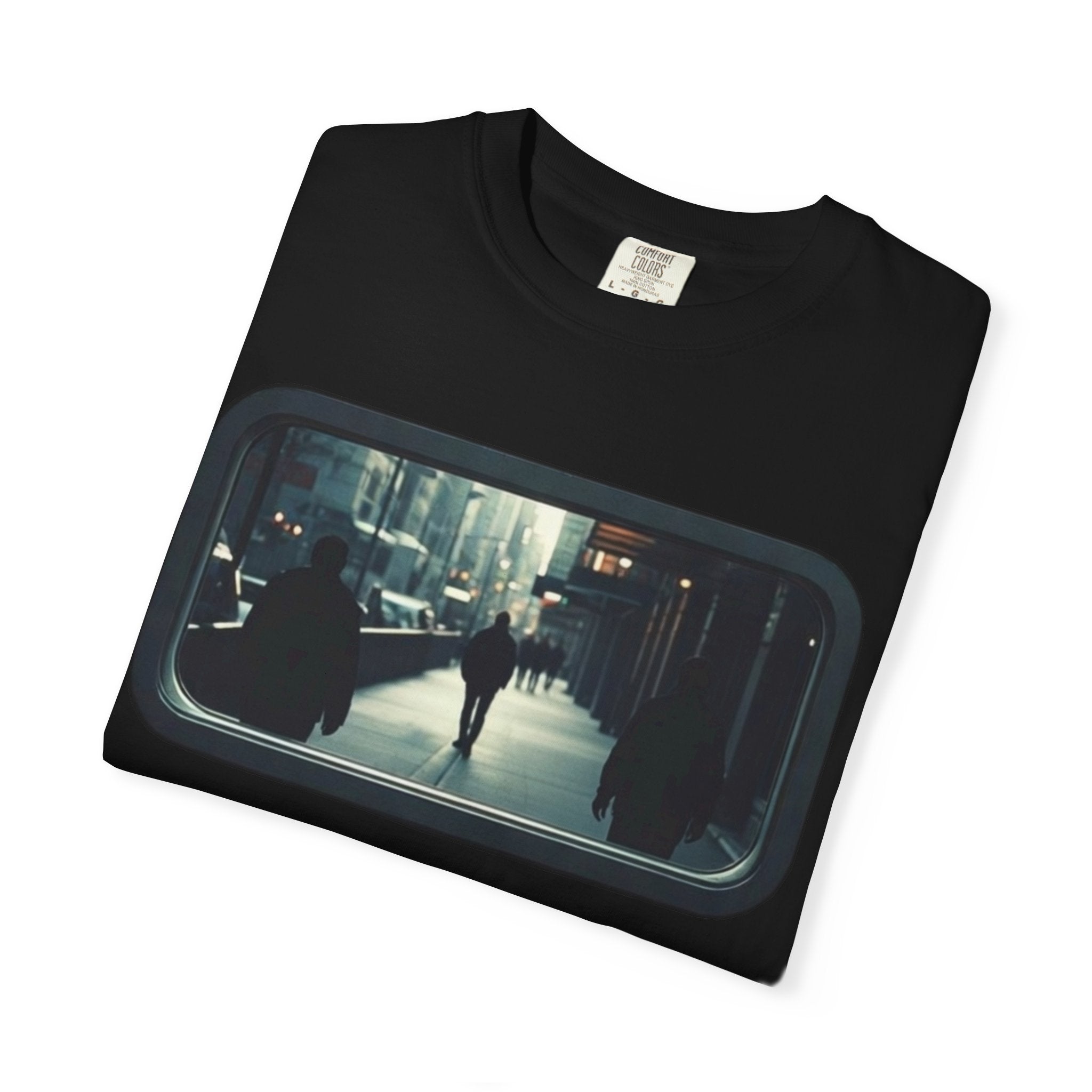 "Outside My Window" Urban Night Commuter Graphic Tee