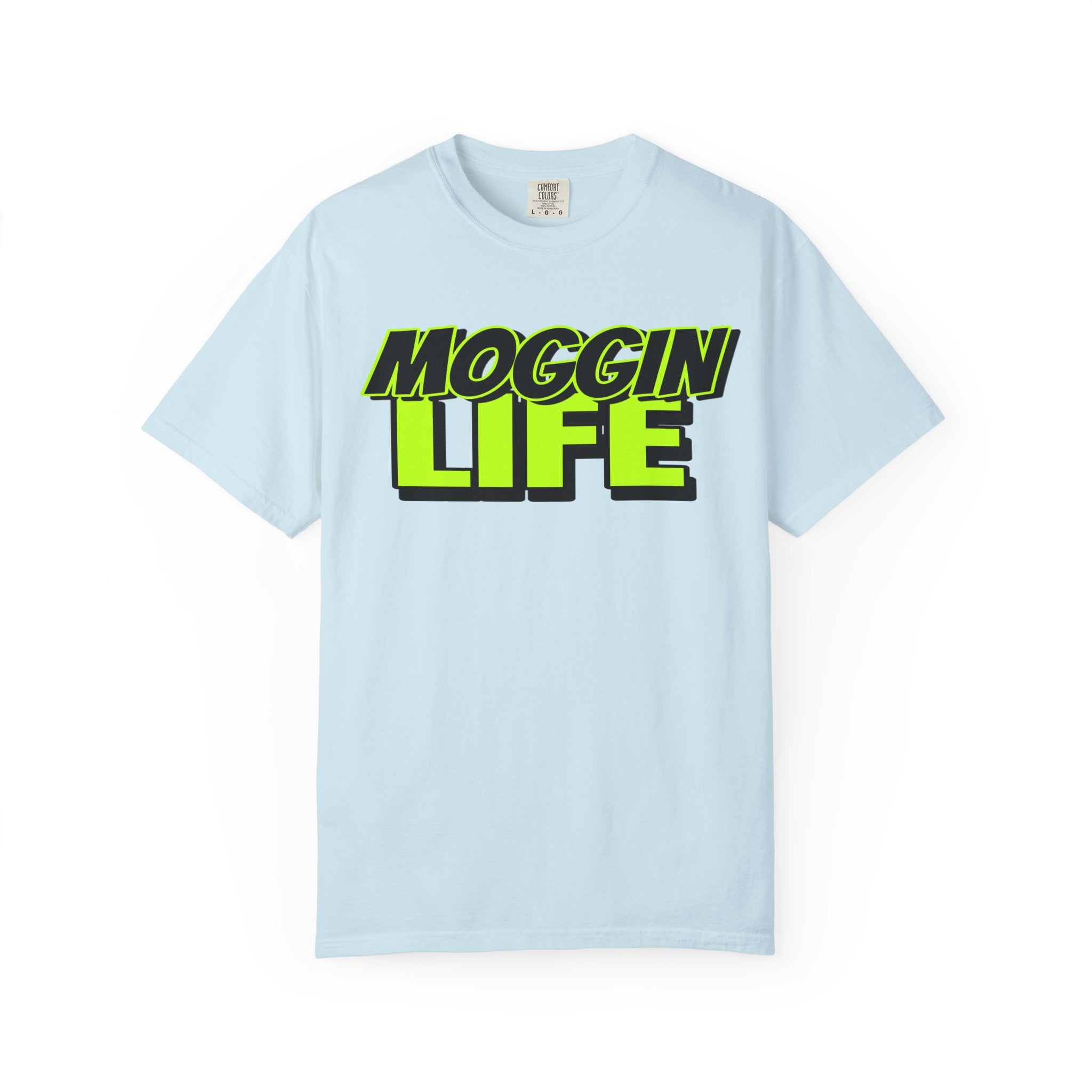 "Moggin Life" — Bold Neon Graphic Tee