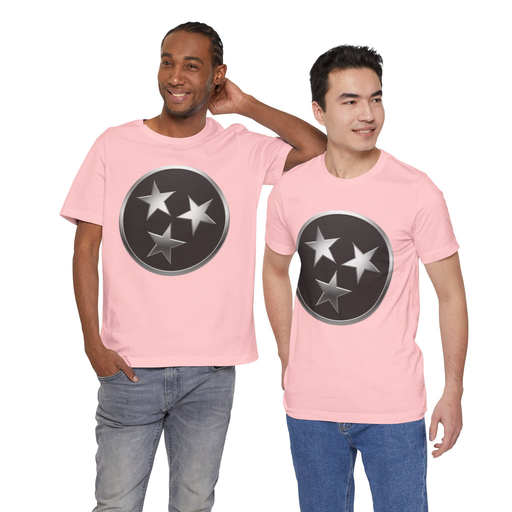 "Tennessee Pride" Metallic Black State Emblem Graphic Tee