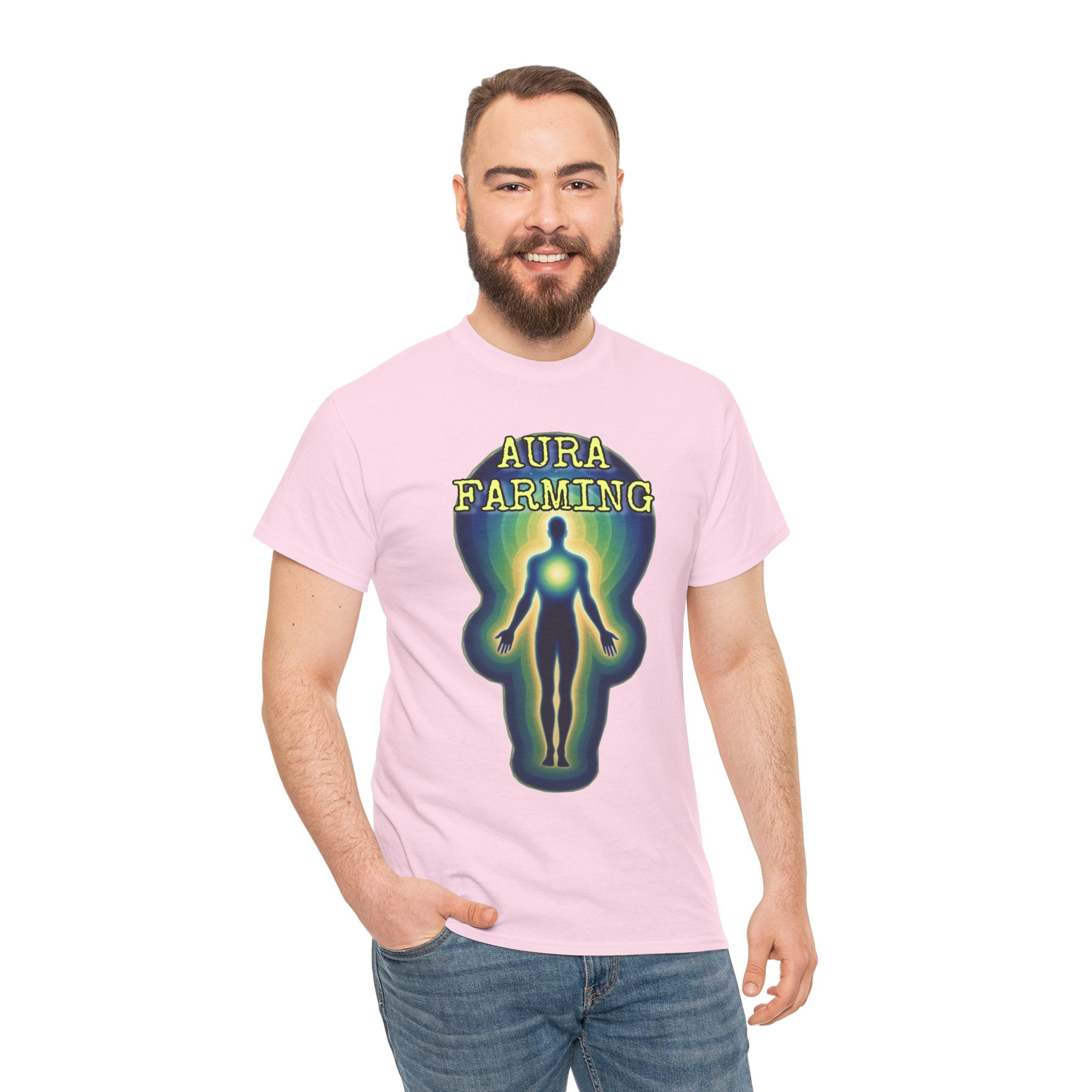 "Aura Farming" — Spiritual Energy Graphic Tee