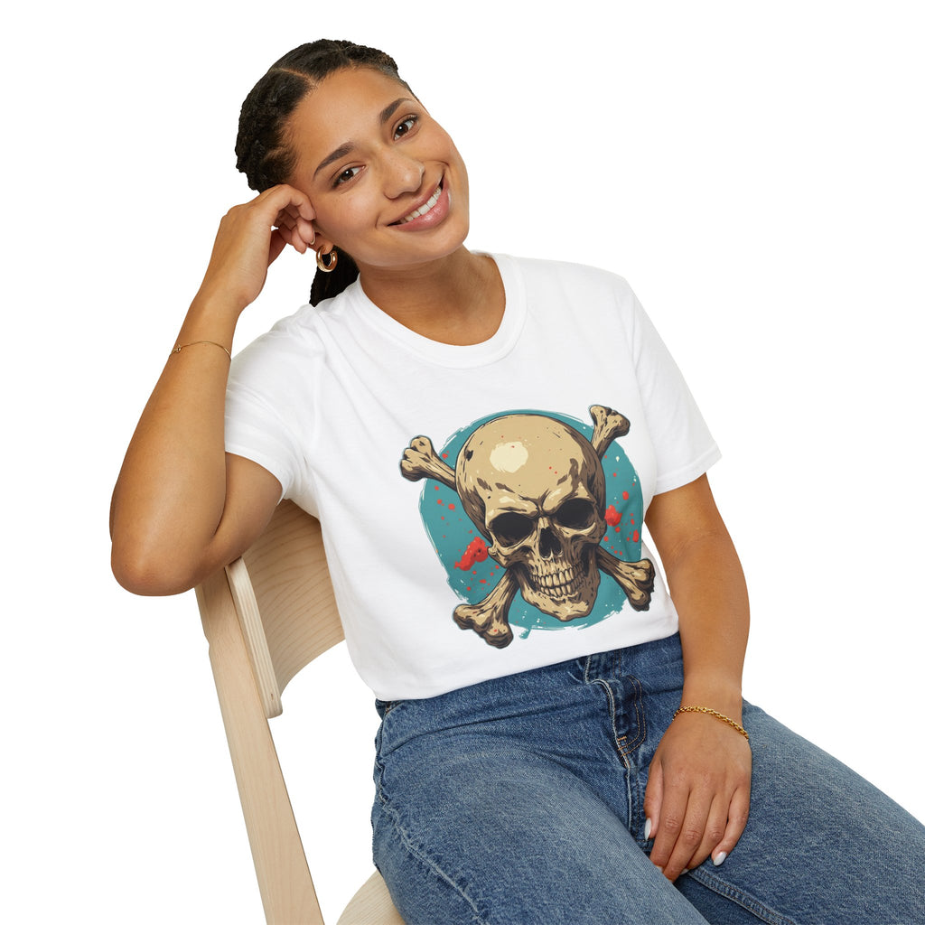 "Skull & Crossbones" Retro Pirate Skull Graphic Tee