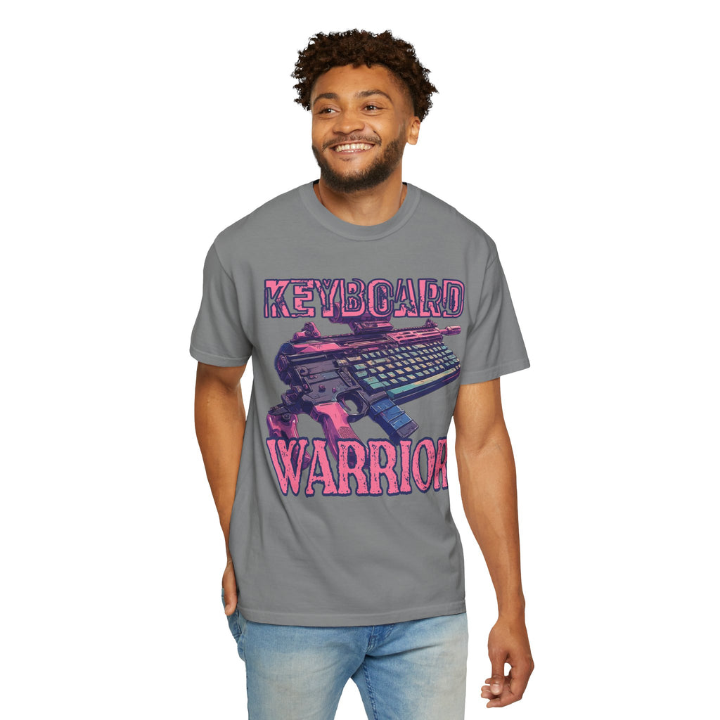 "Keyboard Warrior" Pink Graphic Tee