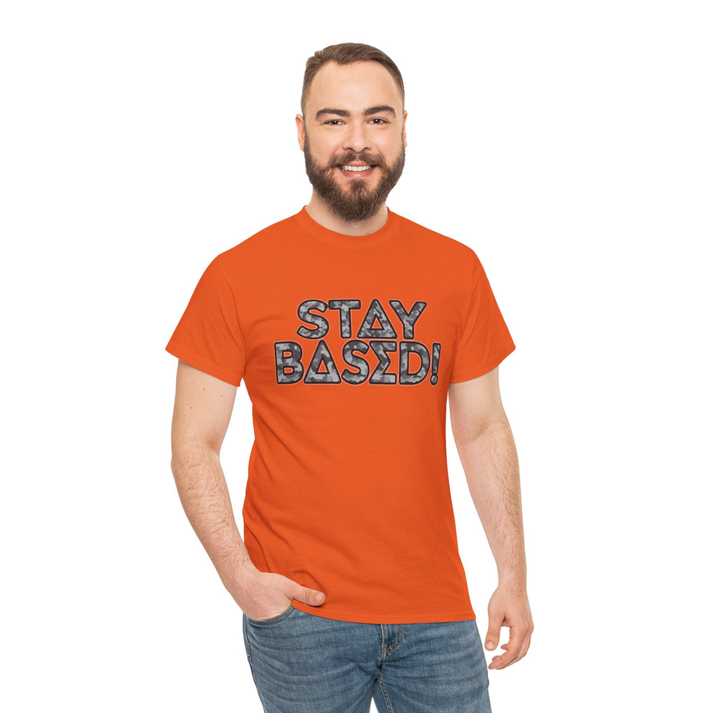 "Stay Based!" Urban Camo Graphic Tee
