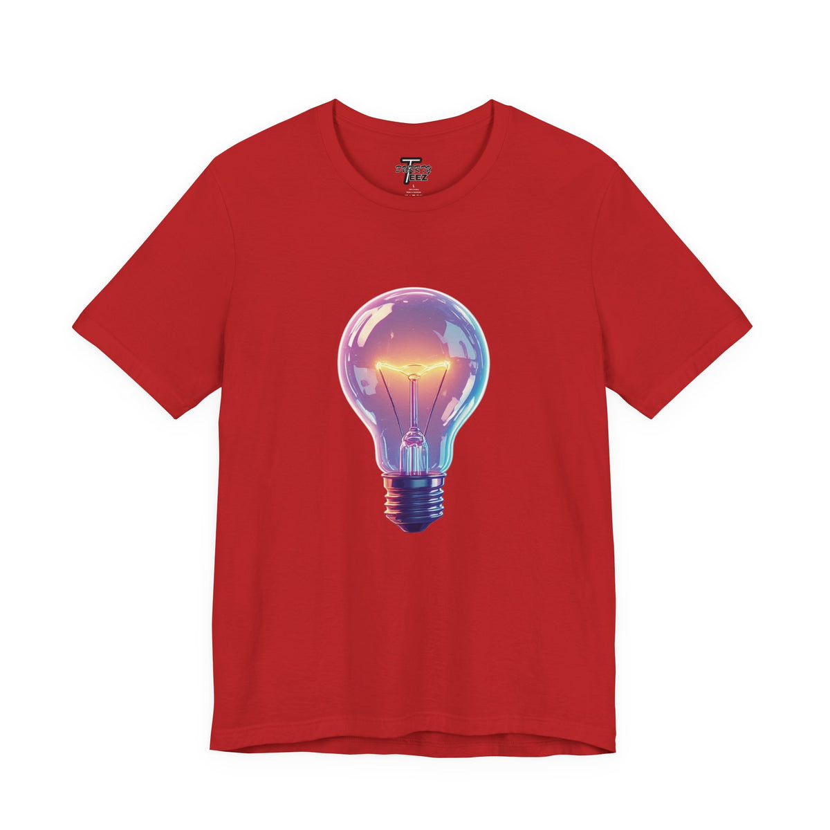 "Bright Ideas" Retro Neon Light Bulb Graphic Tee