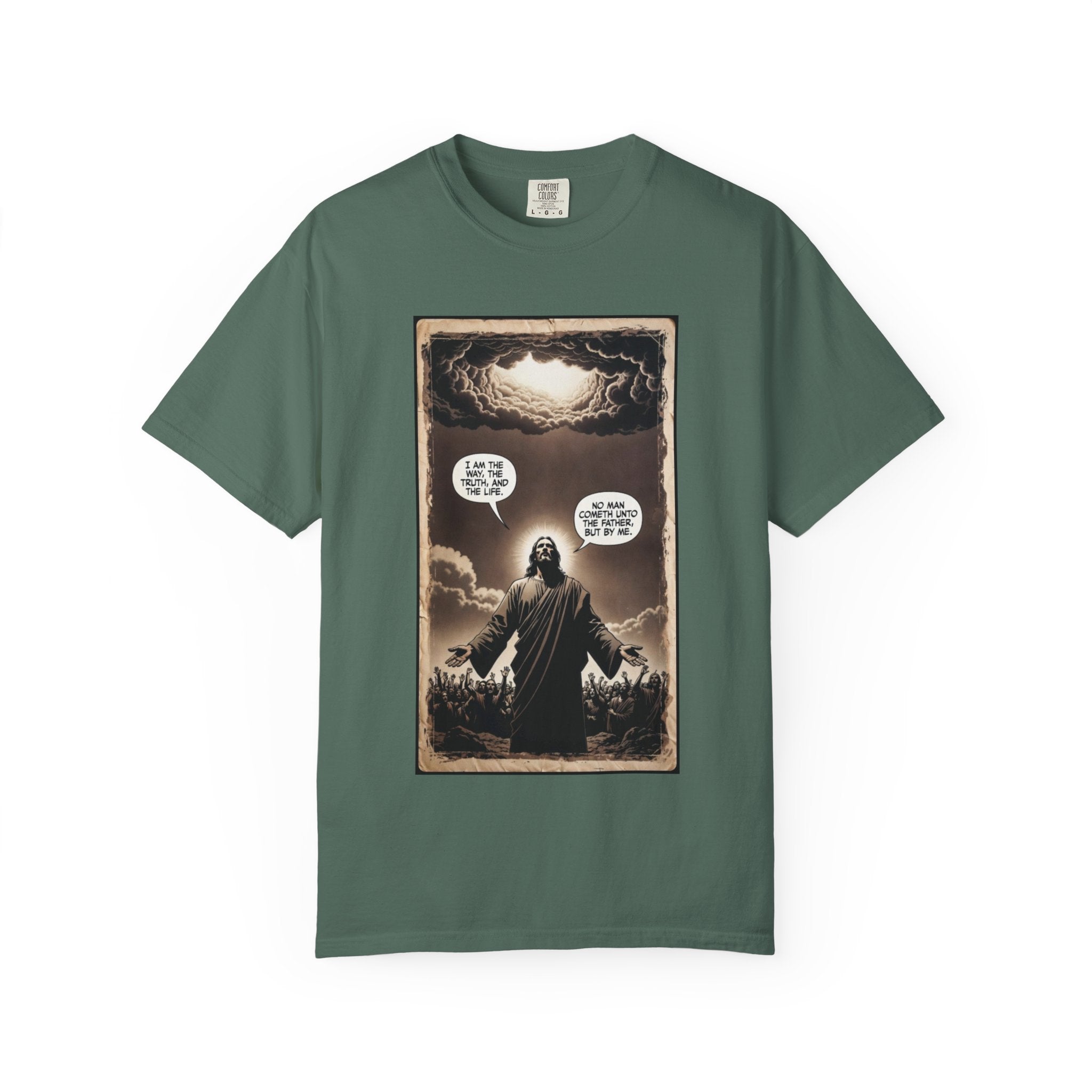Jesus Comic Panel "I Am The Way" Graphic Tee
