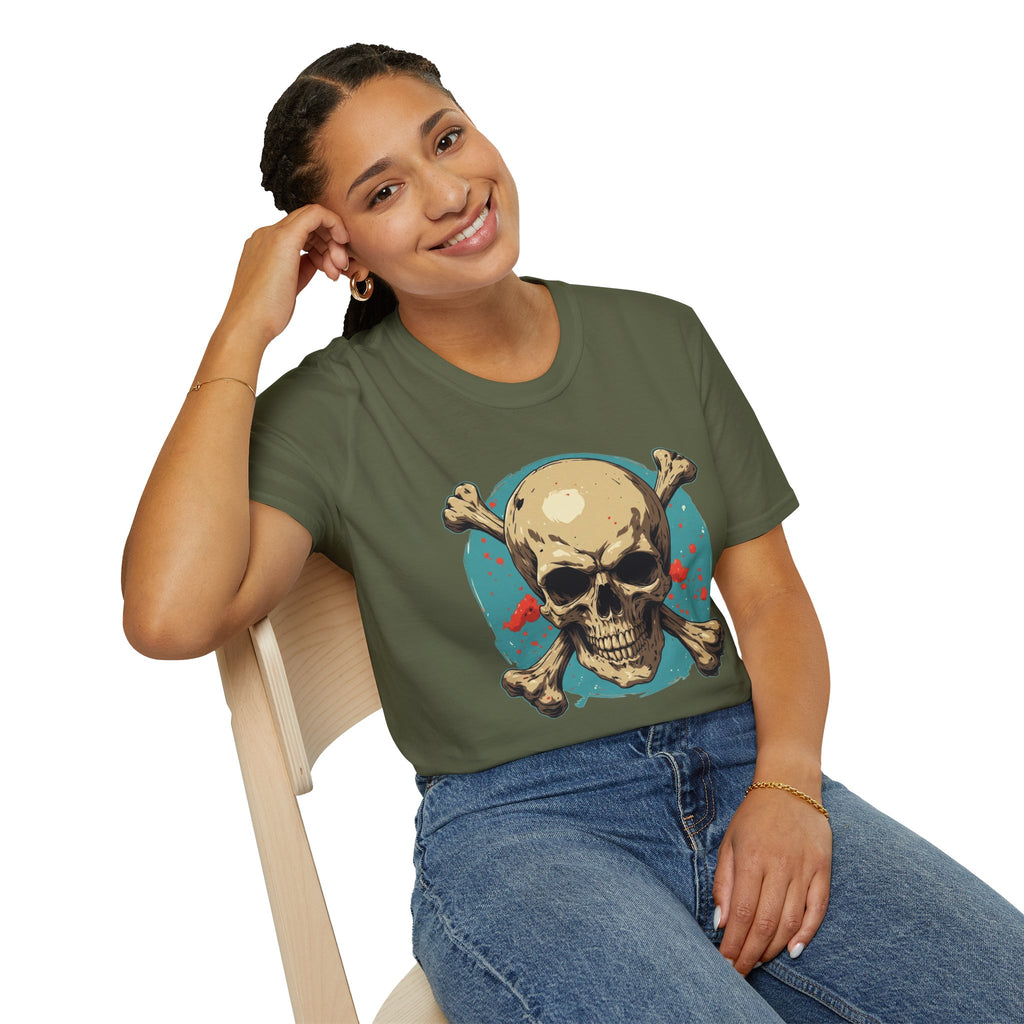 "Skull & Crossbones" Retro Pirate Skull Graphic Tee