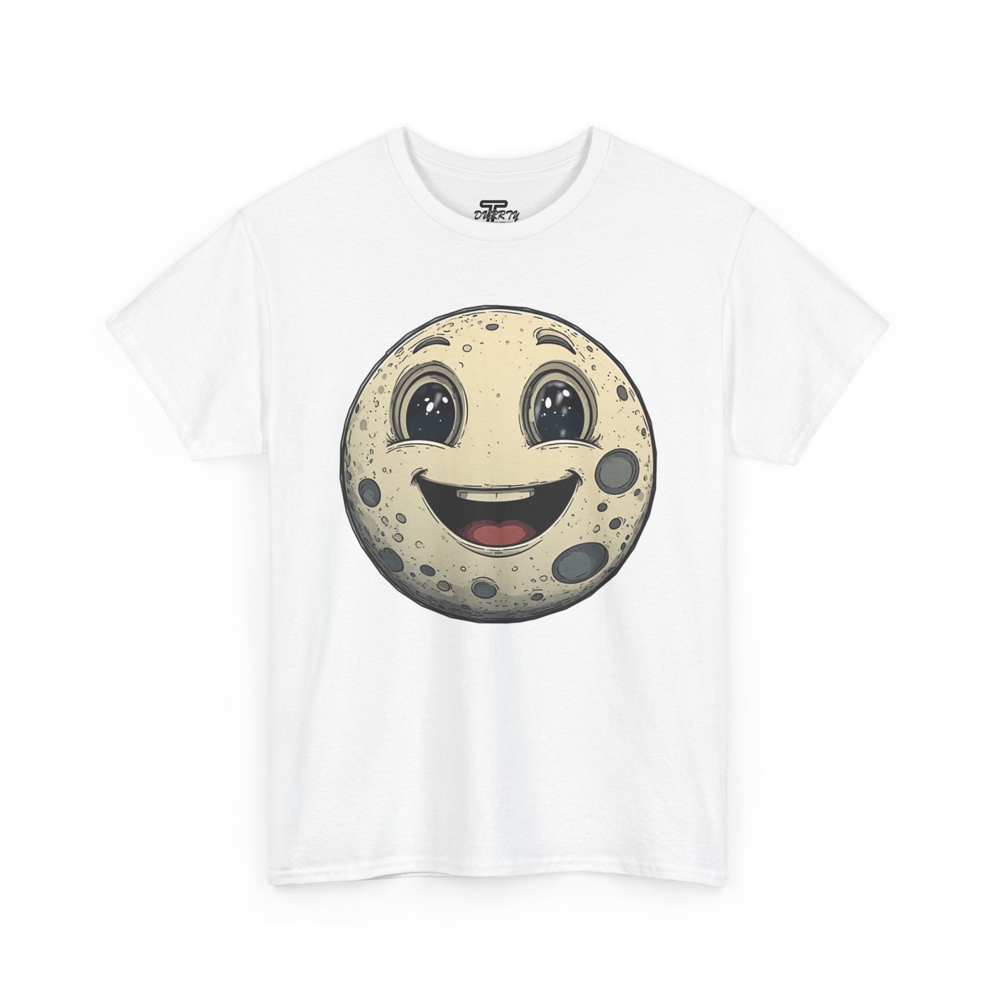 Happy Moonface T-Shirt — Cute Vintage Moon