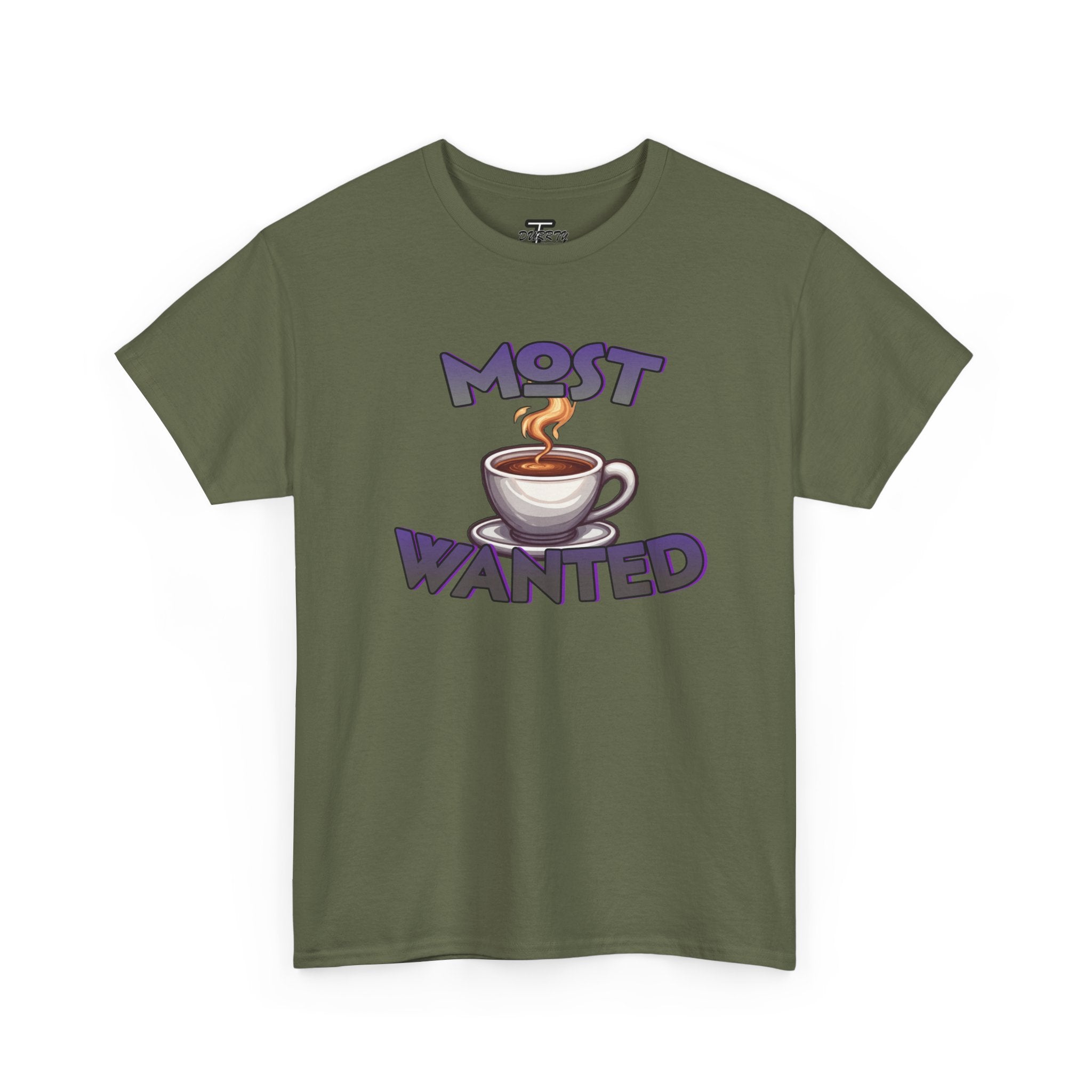 "Most Wanted" Cute Coffee Lover Graphic Tee