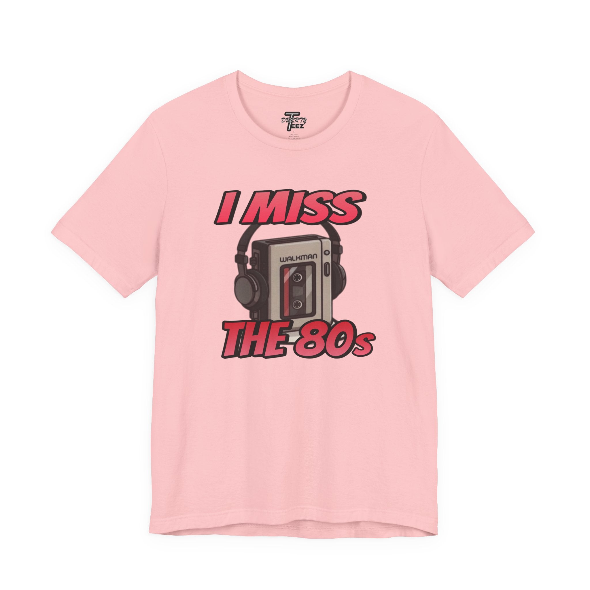 "I Miss the 80s" Retro Walkman Nostalgia Graphic Tee