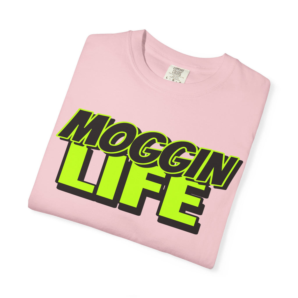 "Moggin Life" — Bold Neon Graphic Tee