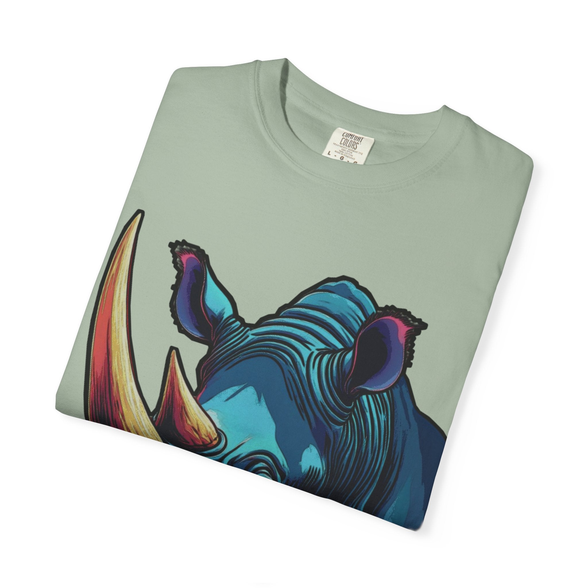 "Rhino Head" Graphic T-Shirt — Bold Animal