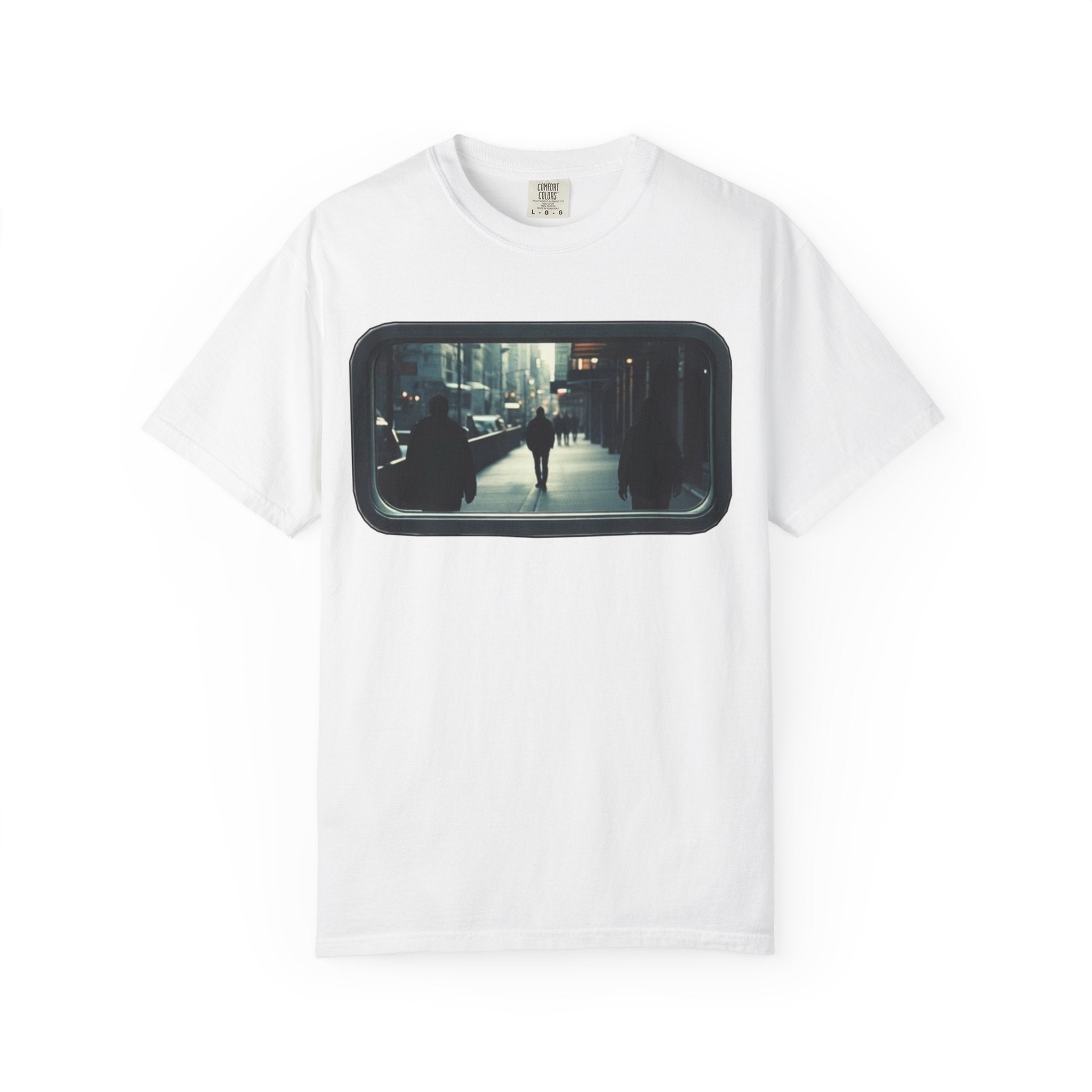 "Outside My Window" Urban Night Commuter Graphic Tee