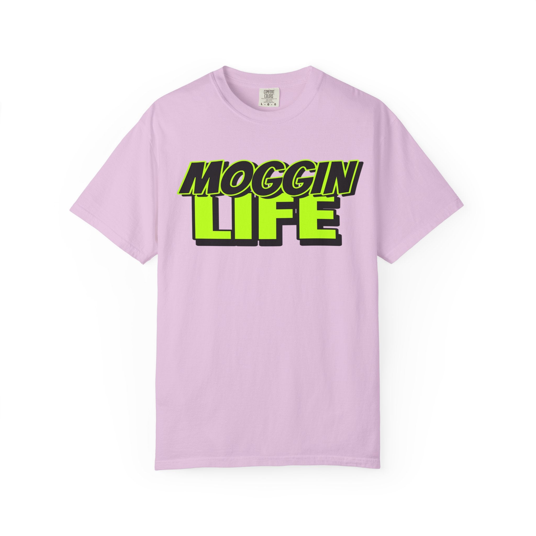 "Moggin Life" — Bold Neon Graphic Tee
