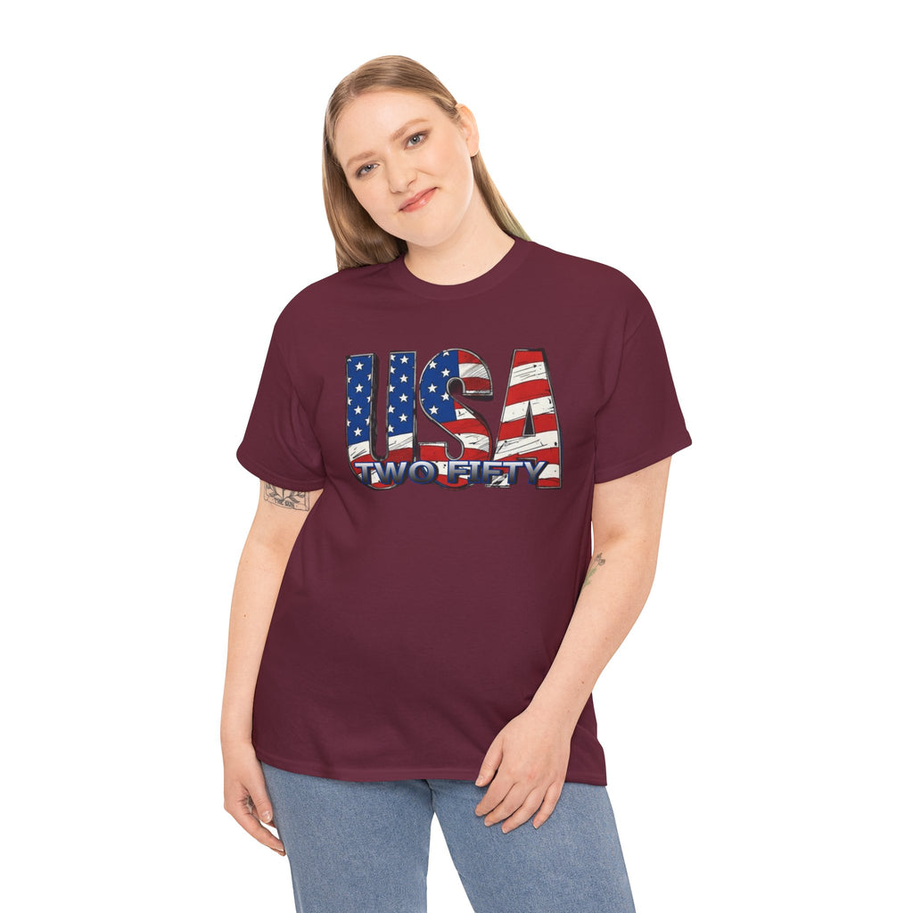"USA Two Fifty" – 250 Years Patriotic America Graphic Tee