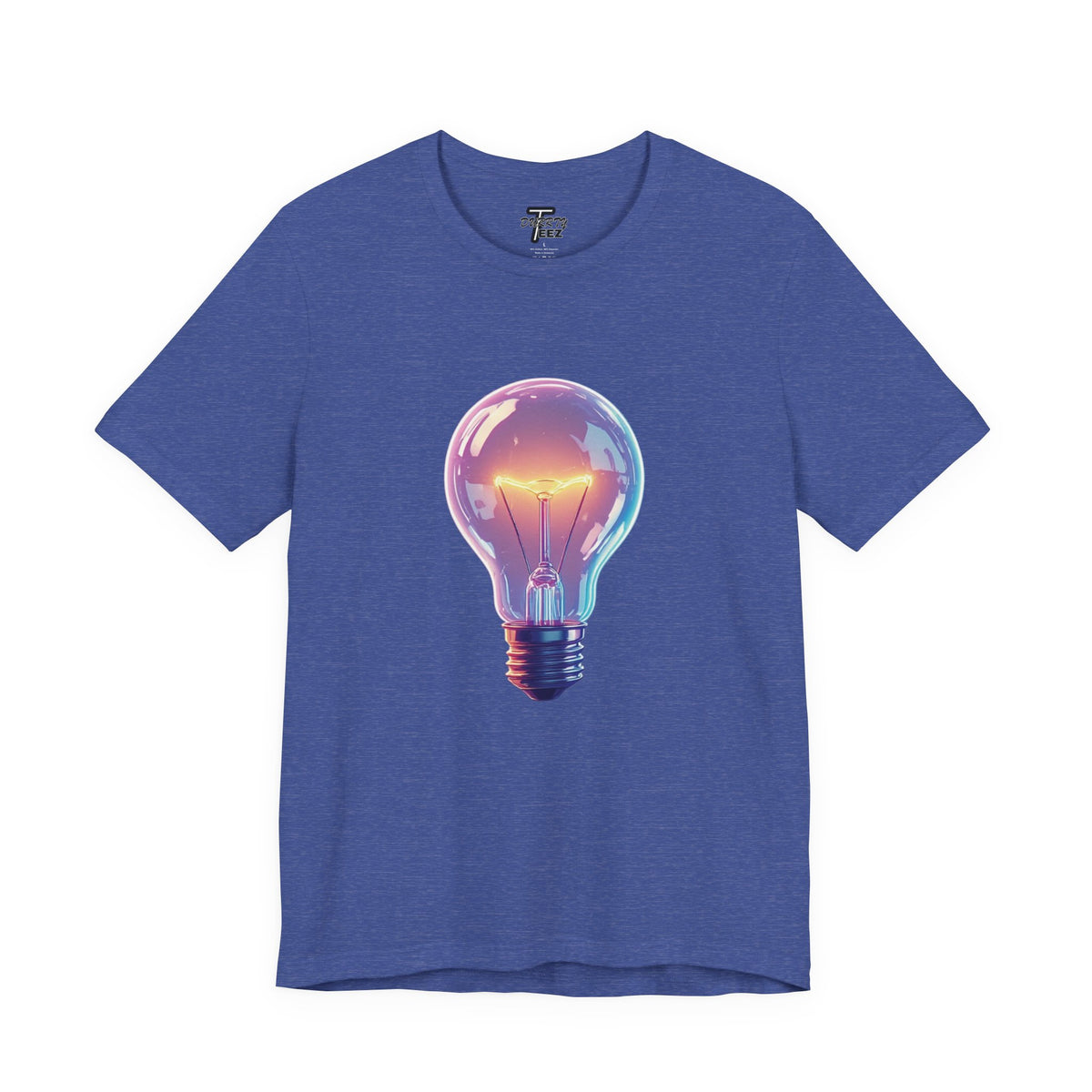 "Bright Ideas" Retro Neon Light Bulb Graphic Tee