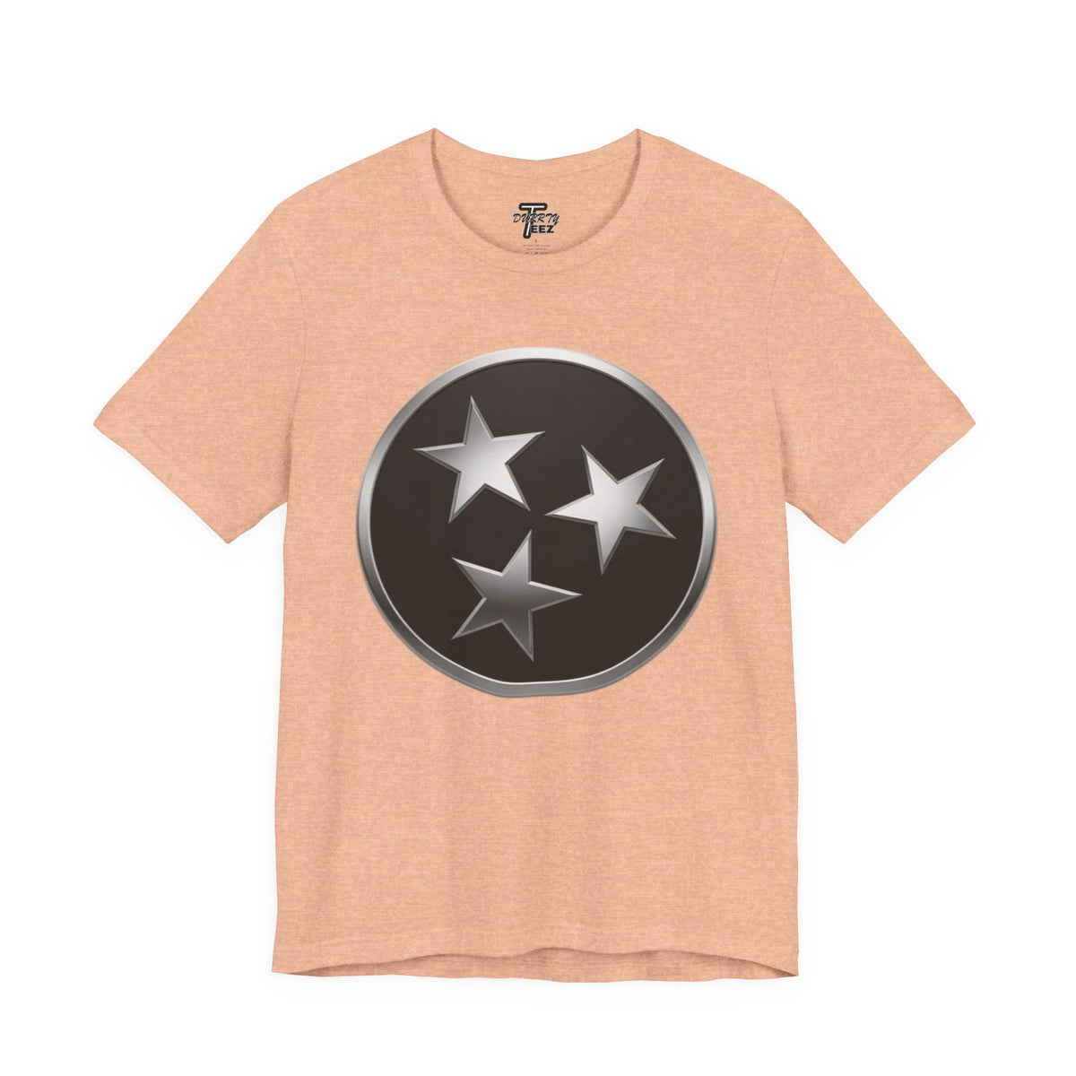 "Tennessee Pride" Metallic Black State Emblem Graphic Tee