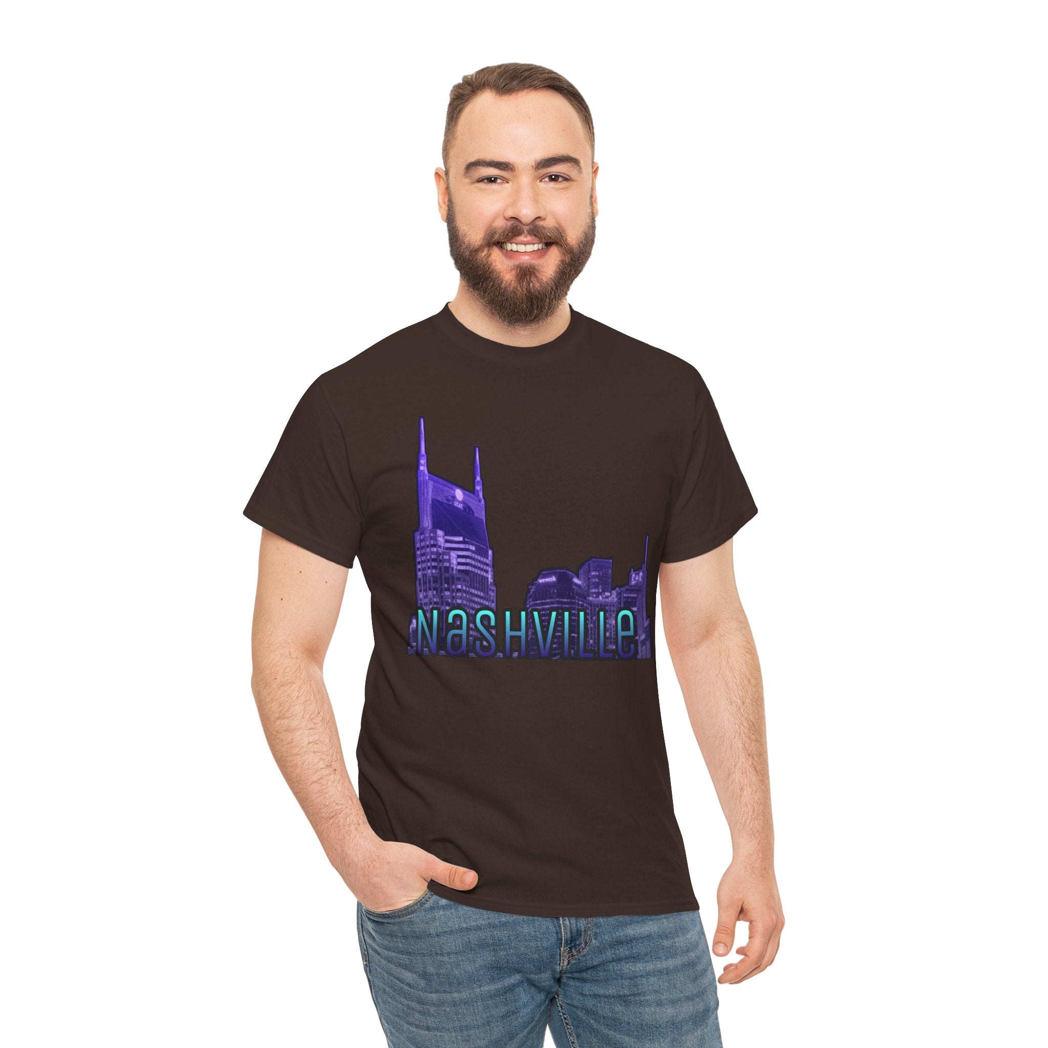 "Nashville Skyline" - Nashville Tennessee Graphic Tee