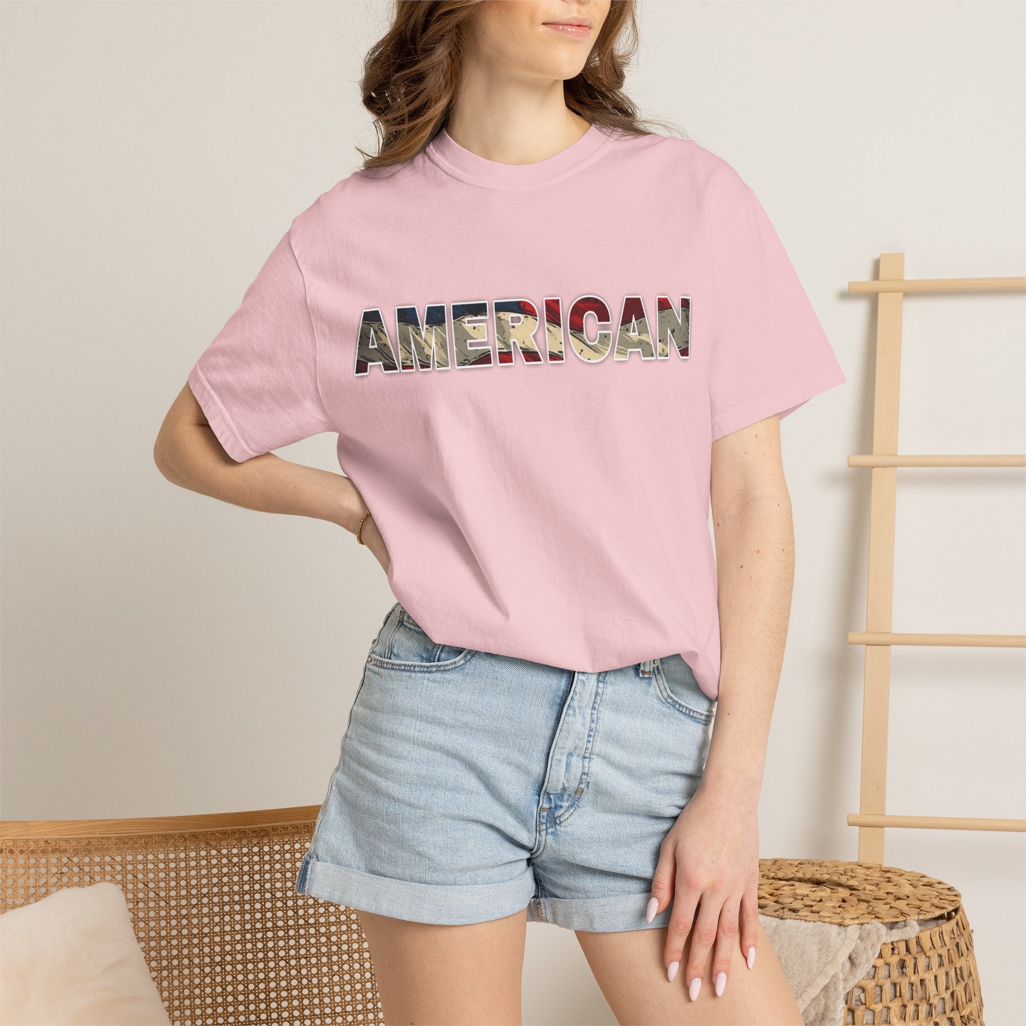 'AMERICAN' Patriotic Graphic Tee