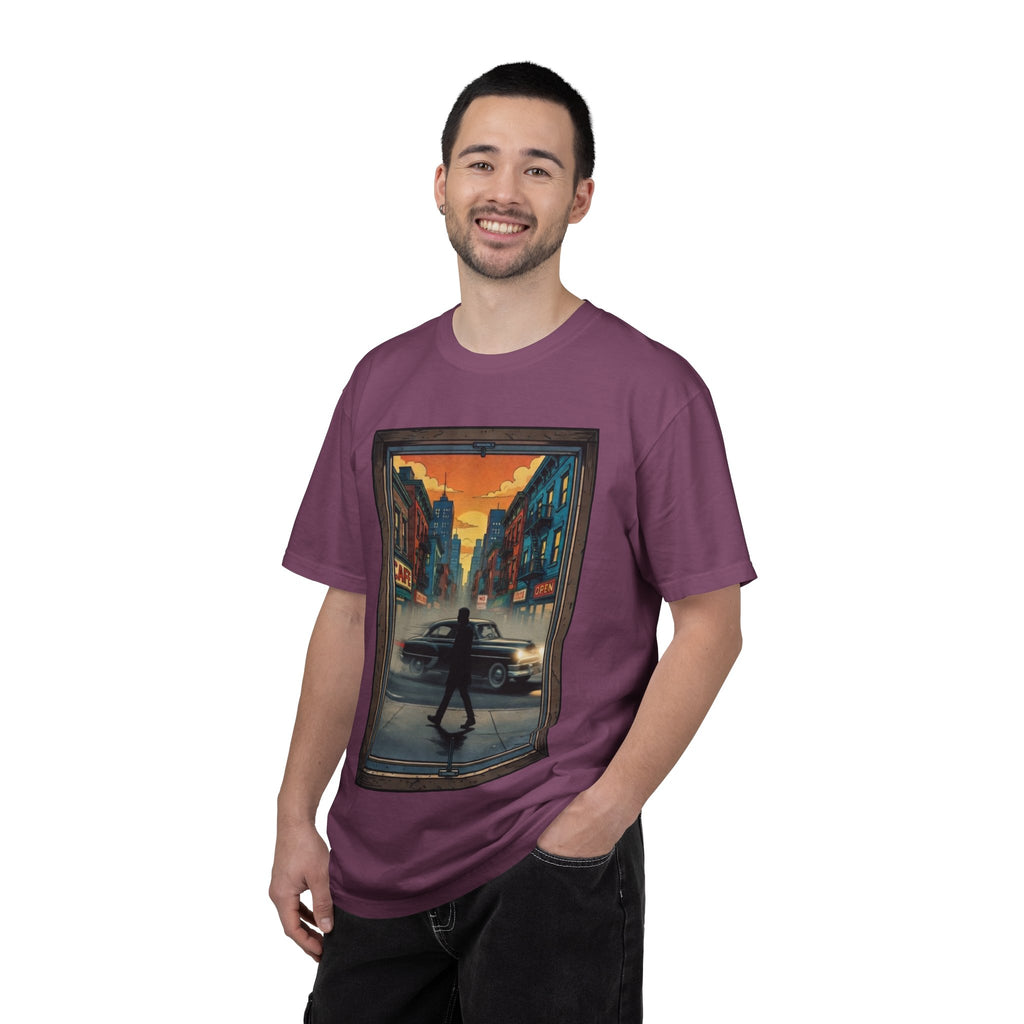 "Walking Alone" City Sidewalk Graphic Tee