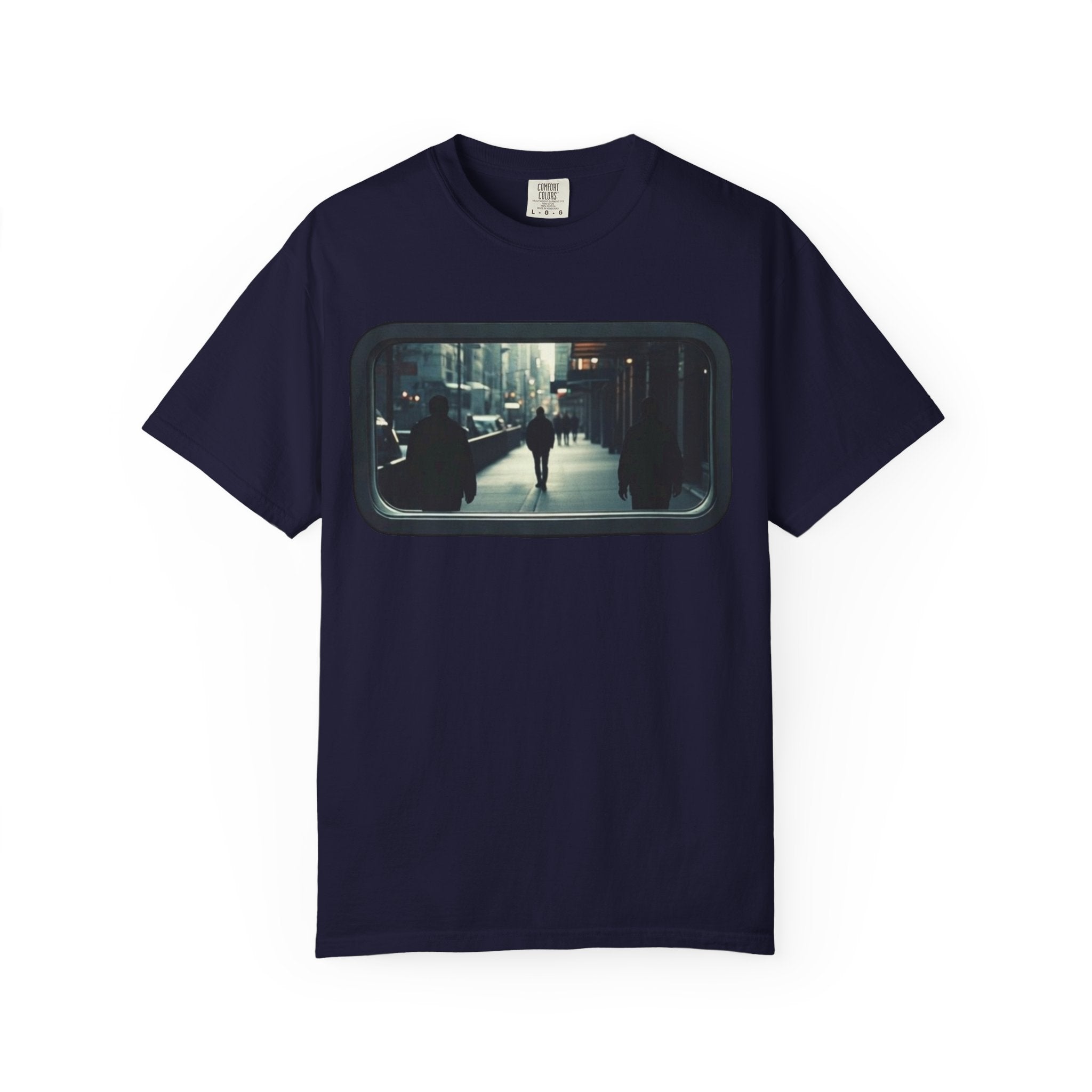 "Outside My Window" Urban Night Commuter Graphic Tee