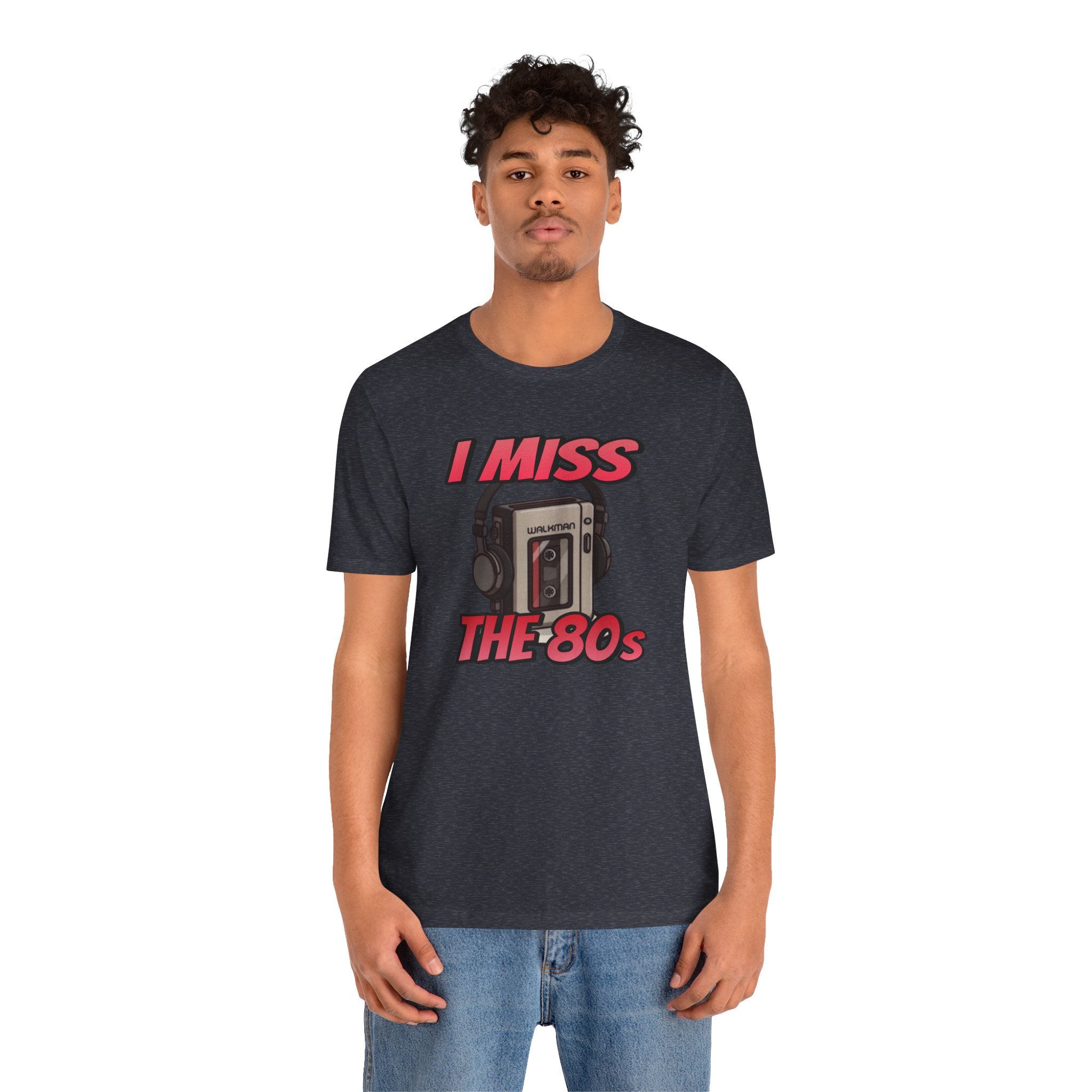 "I Miss the 80s" Retro Walkman Nostalgia Graphic Tee