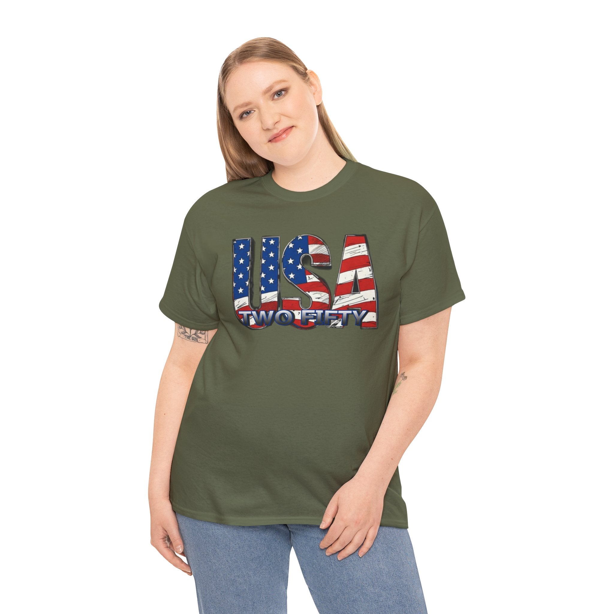 "USA Two Fifty" – 250 Years Patriotic America Graphic Tee