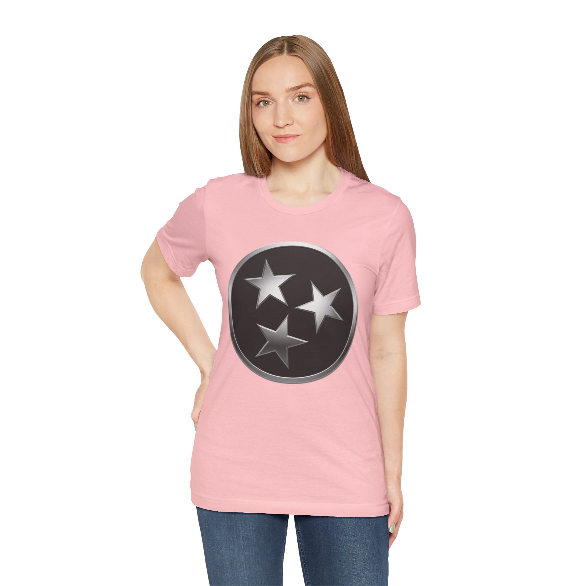 "Tennessee Pride" Metallic Black State Emblem Graphic Tee