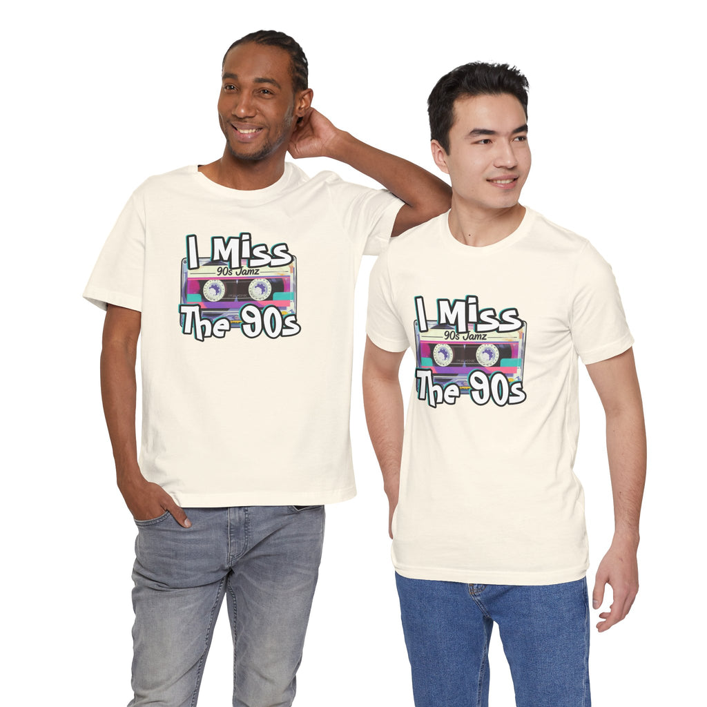 "I Miss The 90s" Retro Cassette Nostalgia Graphic Tee